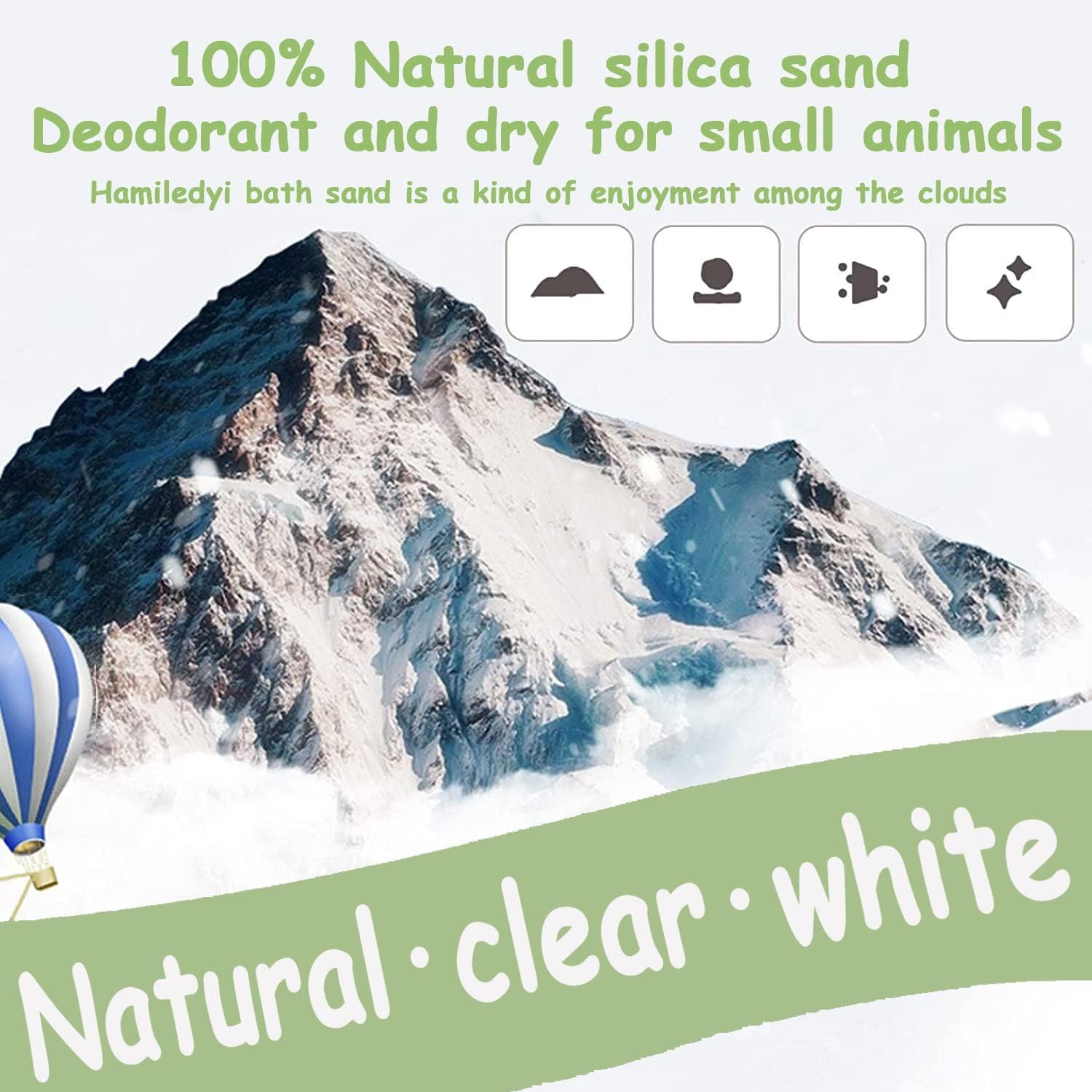 Hamiledyi Hamster Bathing Sand 4 Lb Gerbil Powder Grooming Sand For Tiny Friends Farm Chinchilla Dust Bath Potty Litter Sand