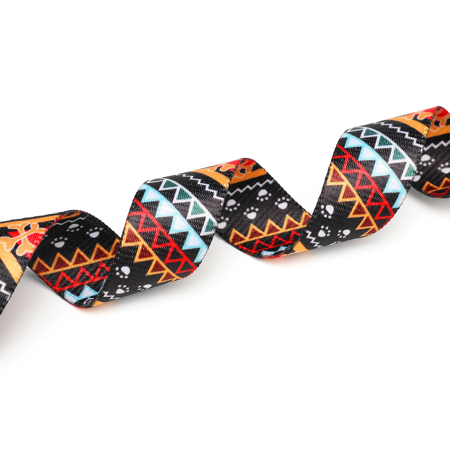 Mercano Adjustable Dog Collar - Special Design Patterns, Soft Nylon Comfortable Durable Pet Collar For Small Medium Large Dogs (S, Ethnic Gold)