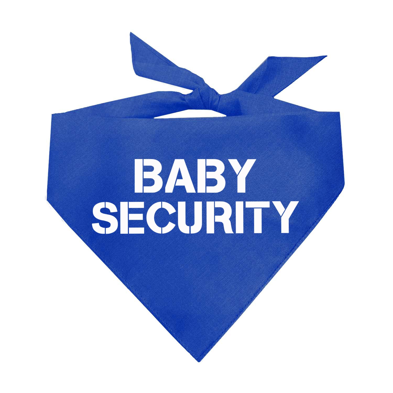 Baby Security Dog Bandana | 100% Cotton Adjustable Triangle | Made In Usa | Pregnancy Announcement Photoshoot Prop | New Baby | 