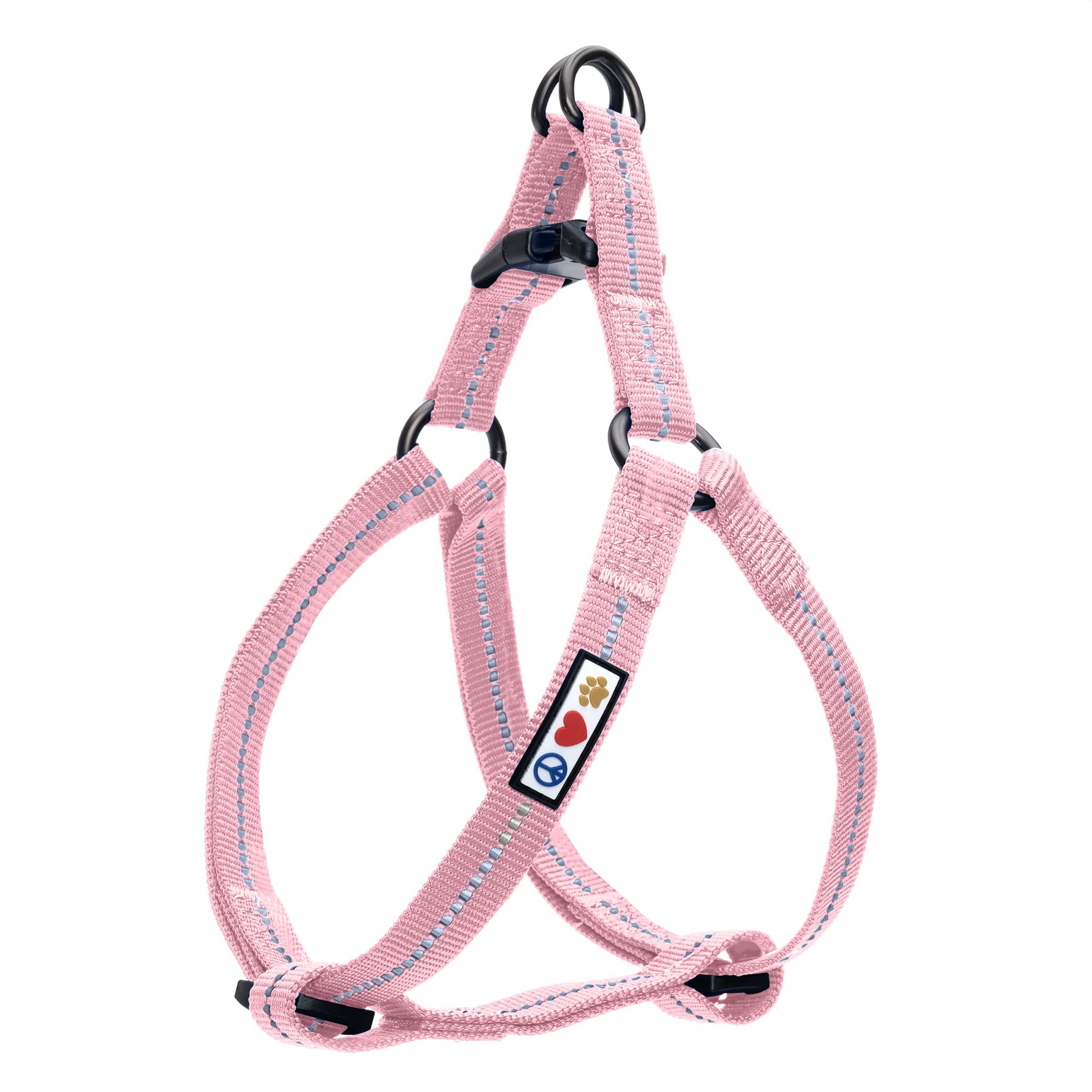 Pawtitas Recycled Dog Harness With Reflective Stitched A Puppy Harness Made From Plastic Bottles Collected From Oceans Medium Pi