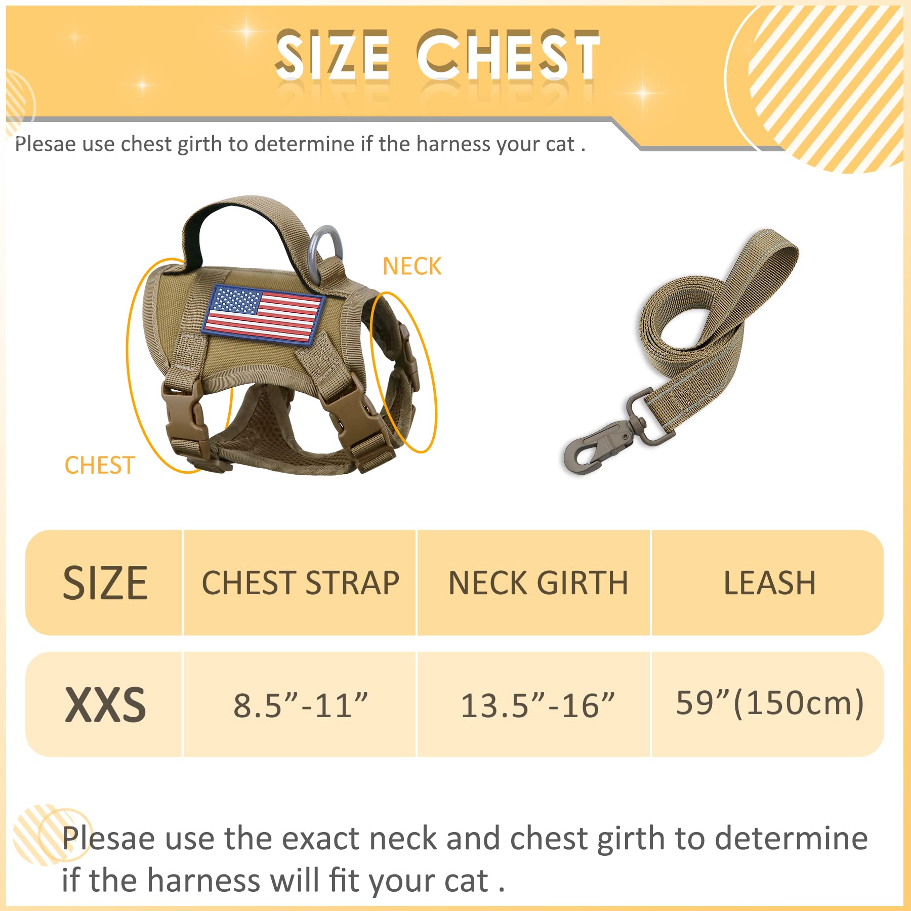 Cat Vest Harness Leash Set For Walking Escape Proof Adjustable Comfy Mesh No Pull Harness For Extra Small Cat Kitten Puppy Contr