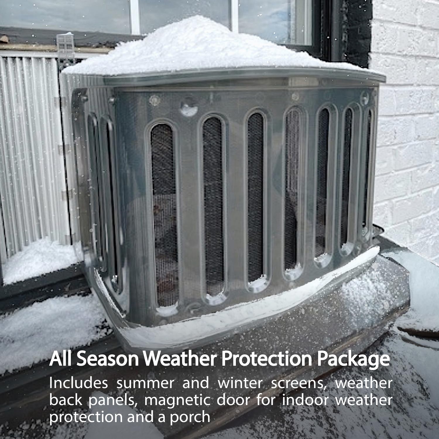 Window Catio & Perch - Premium Outdoor Freedom & Indoor Joy For Cats, Enrichment & Stress Relief, All Weather Comfort, Easy To C