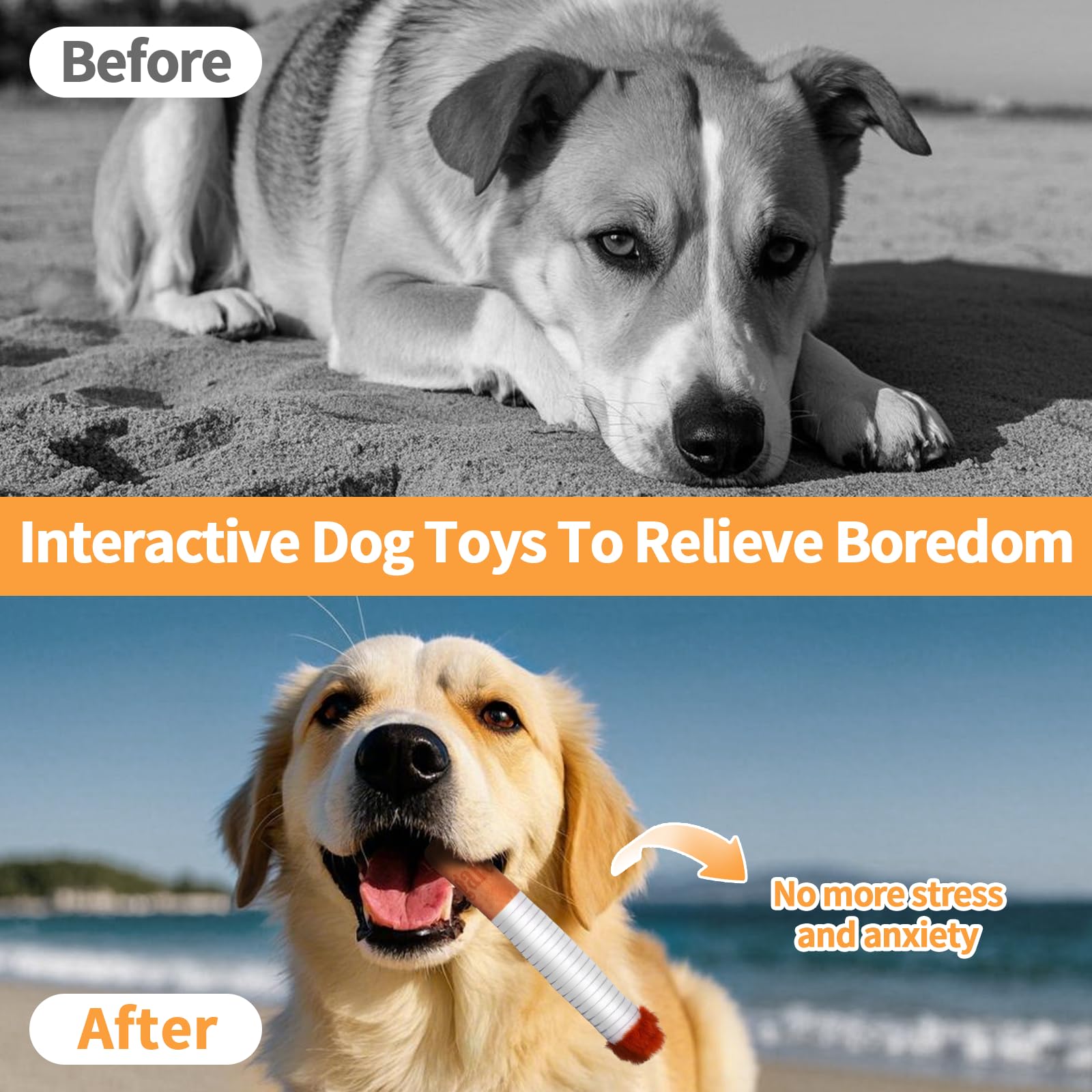 3 Pcs Cigarette Dog Toy, Funny Dog Toys Giggles Interactive Cigar Plush Dog Toys With Box, Pitbull Husky Frenchie Dog Gifts For