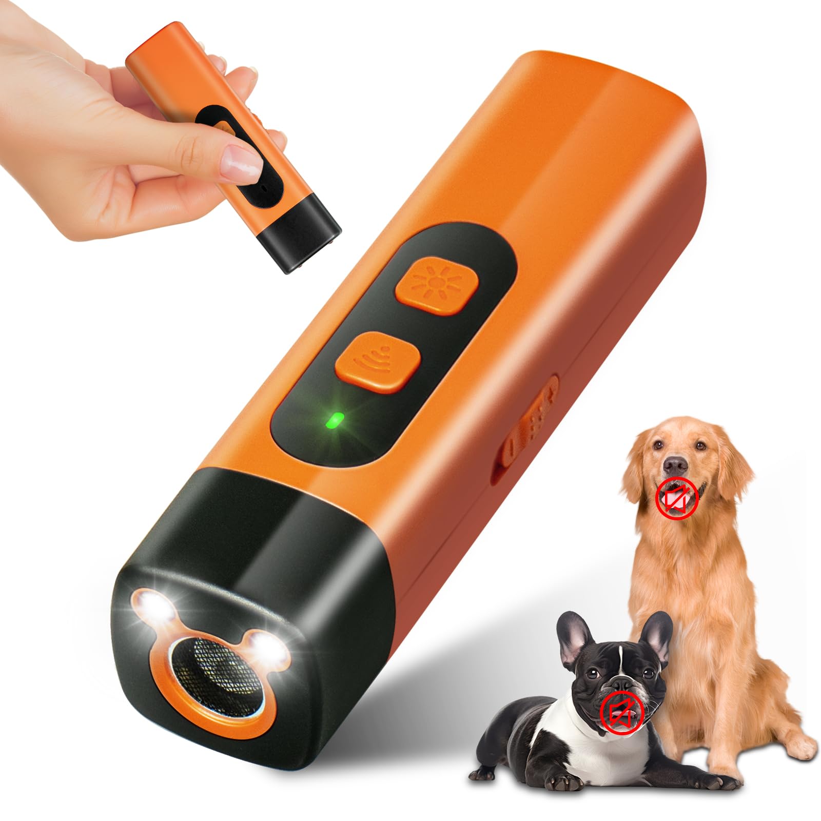 Each Cool Anti Barking Device For Dogs - 2025 Dog Bark Deterrent Devices - Compact Bark Deterrent Device With Flashlight, 25Khz 