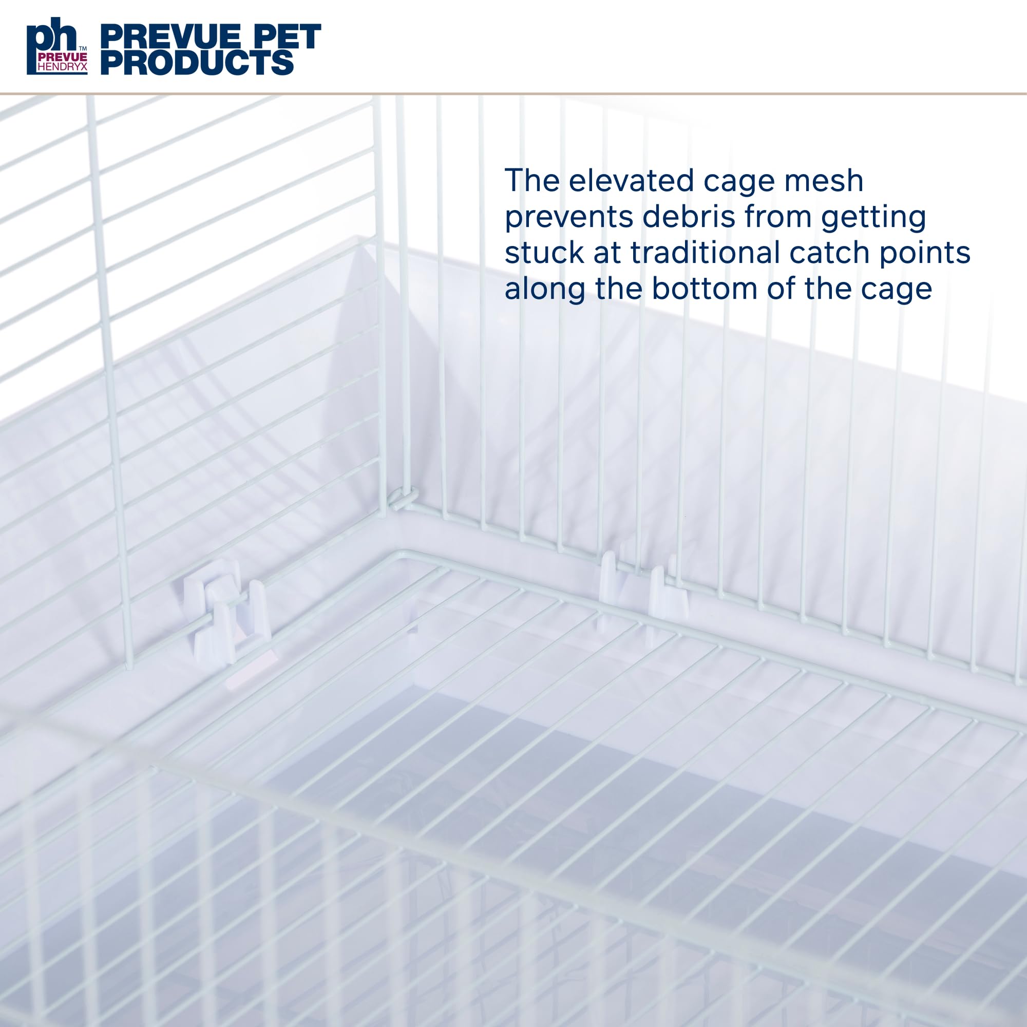 Prevue Hendryx Clean Life Playtop Cage, White, 1/2'' (Sp851W/W)