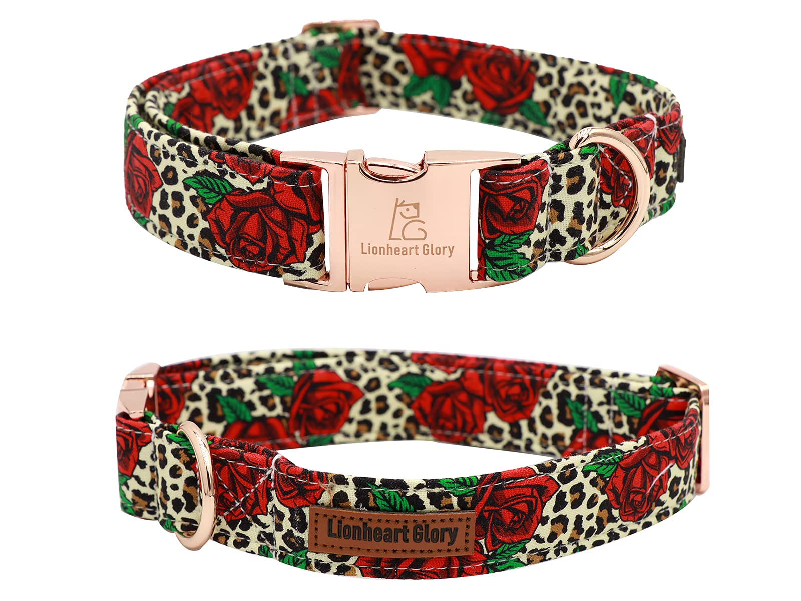 Lionheart Glory Premium Dog Collars, Bowtie Dog Collar, Adjustable Heavy Duty Dog Collar With Bow For Small Dogs