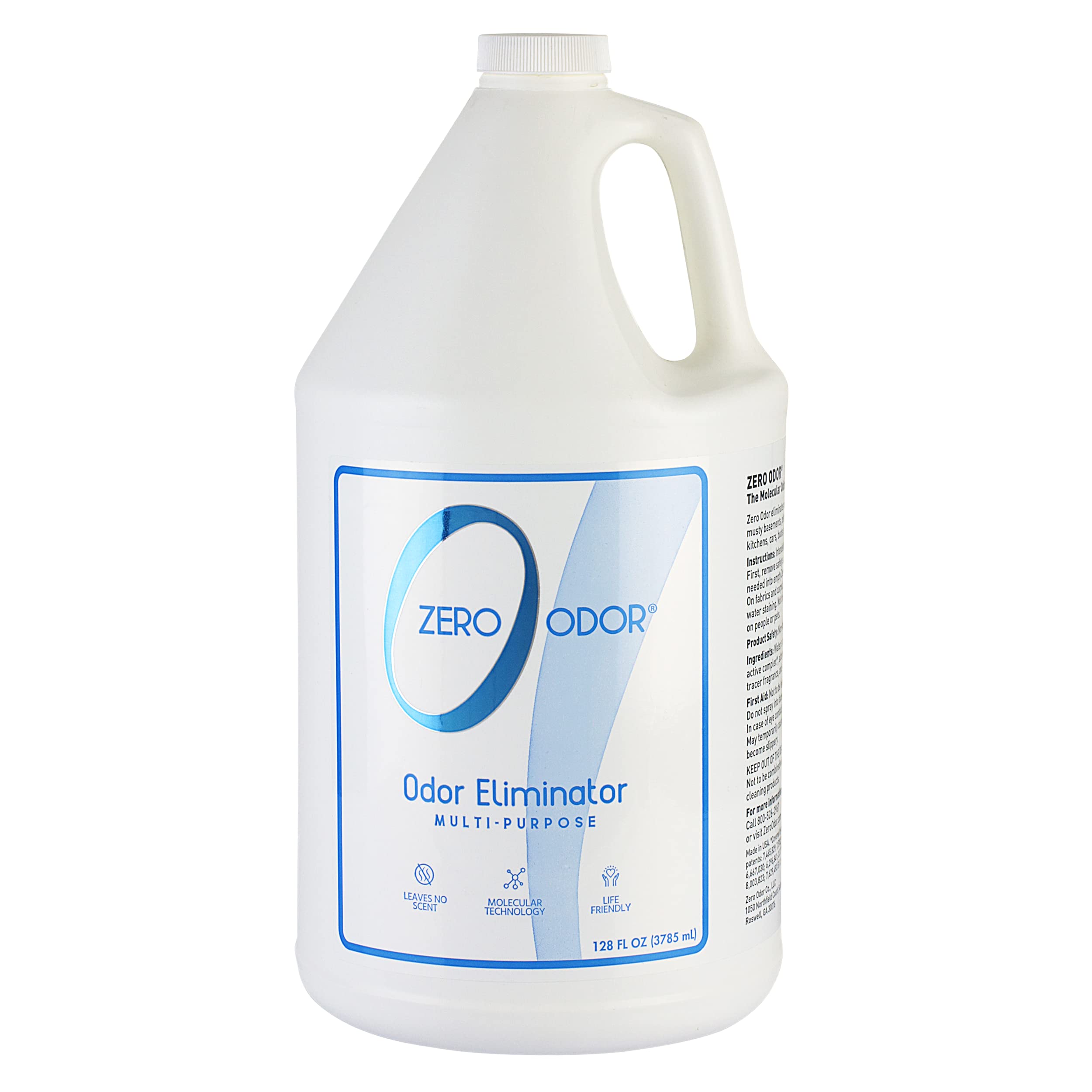 Zero Odor - Multi-Purpose Odor Eliminator - Eliminate Air & Surface Odor - Patented Technology Best for Bathroom, Kitchen, Fabri