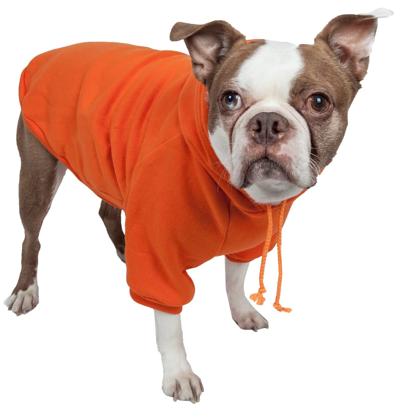 Pet Life Cotton Pet Hoodie Orange Md