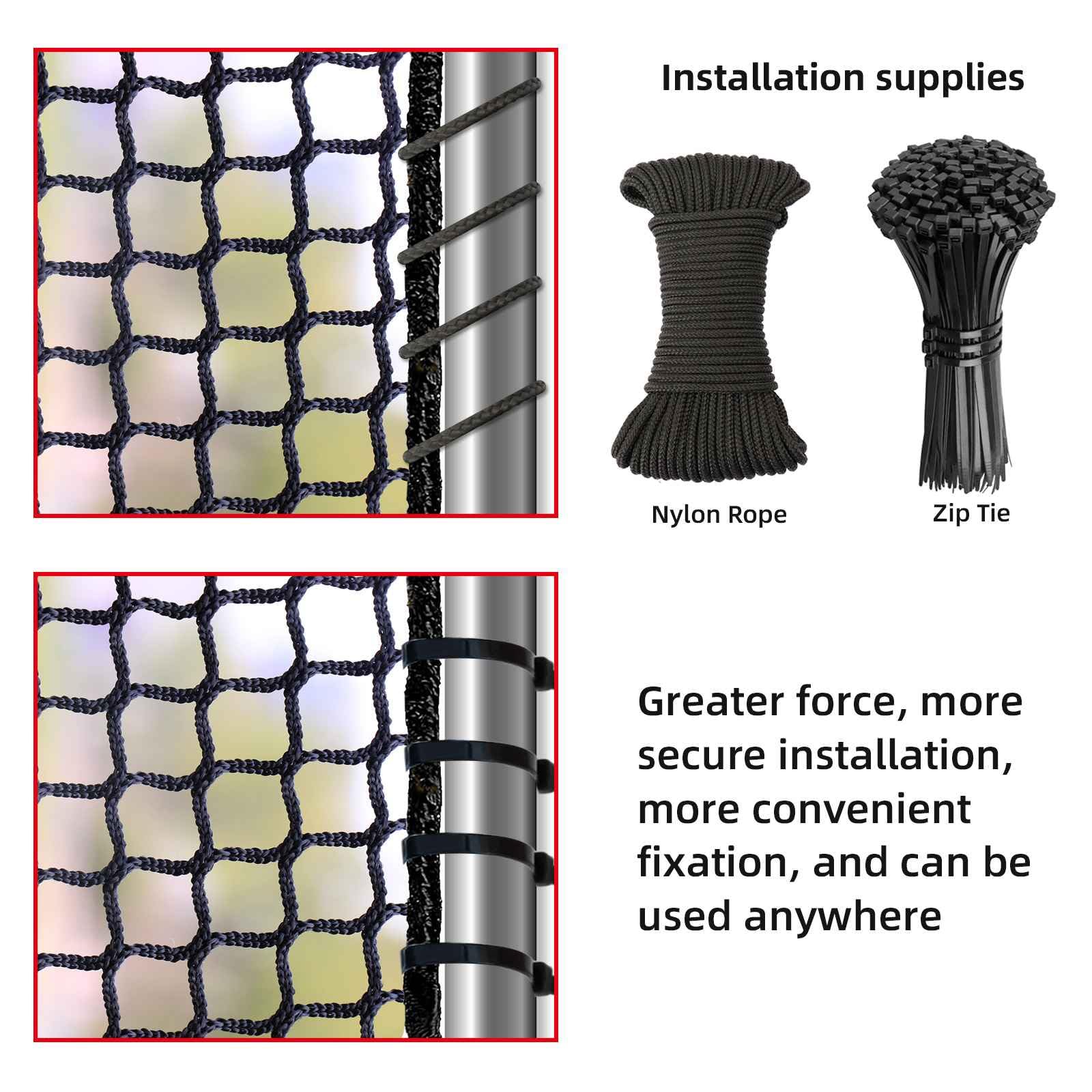 Balcony Netting for Pets,Apartment,Stair,Trampoline,Playground,Child Safety Rope Net,Driveway Net for Kids Safety,Baseball Softb