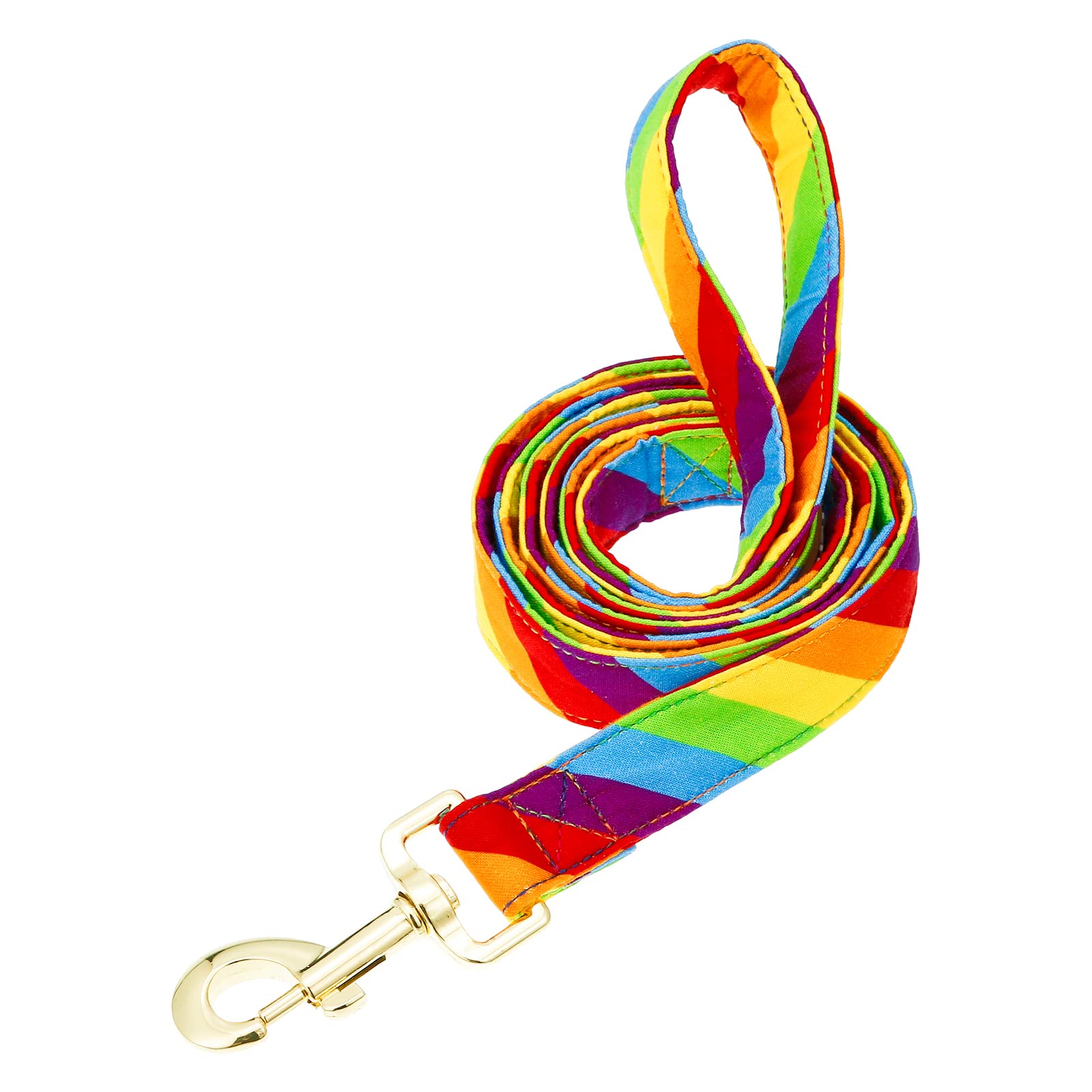 Tunkoo Rainbow Dog Leash Lgbt Flag - Stylish, Safe, Comfortable For Small Medium Large Dogs Pets Daily Walking S