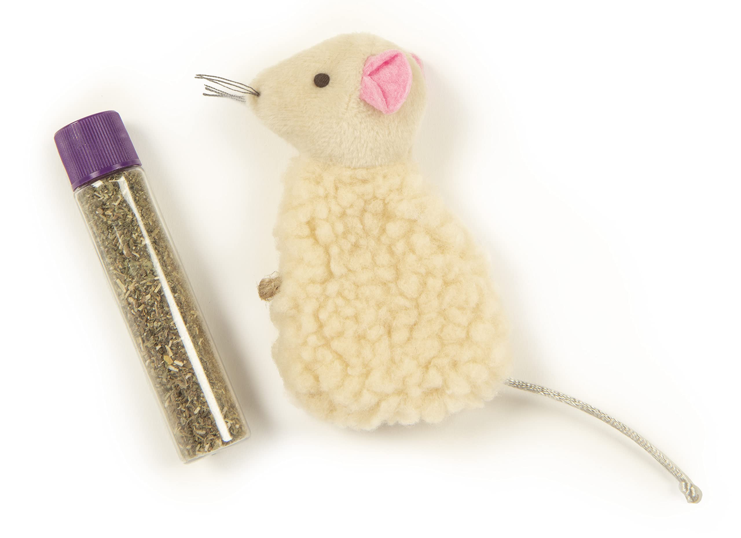 Smartykat Madcap Mania Refillable Plush Catnip Cat Toy, Includes Catnip Tube - Randomly Selected Color, One Size