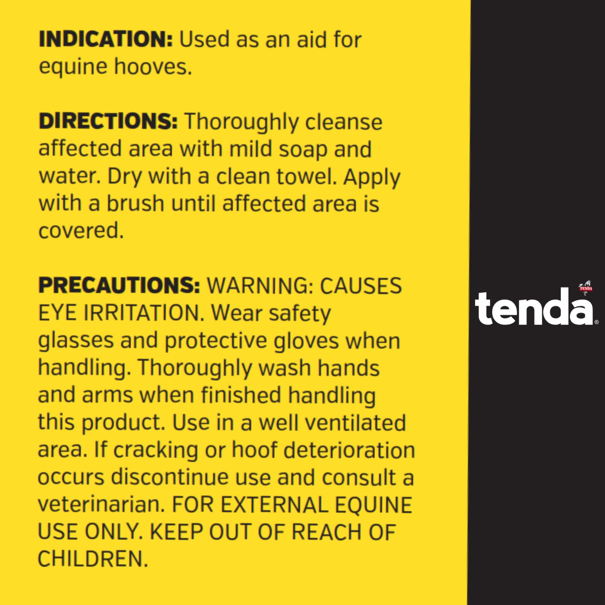 Tenda Horse Products 20% Ichthammol Salve for Horse Hooves, 16 oz. Jar.