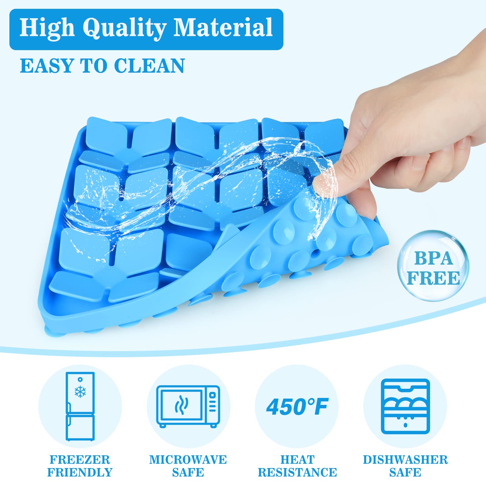 2 Pack Snuffle Mat For Dogs,Silicone Interactive Dog Mat No Hurt For Dog'S Nose For Smell Training And Slow Eating,Encourages Na