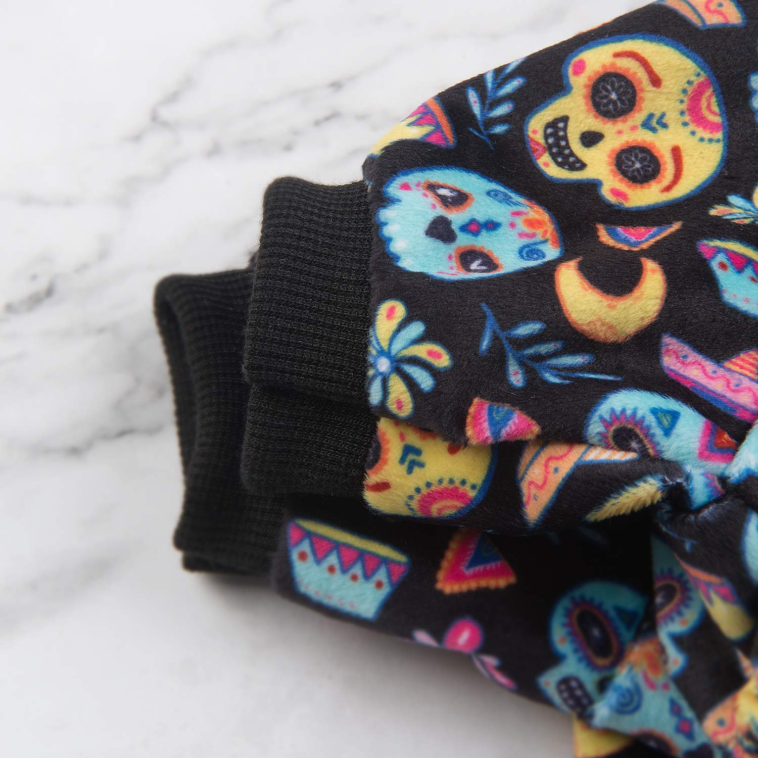 Cutebone Halloween Dog Pajamas Coco Skulls Dog Apparel Dog Jumpsuit Pet Clothes Pajamas P73Xl