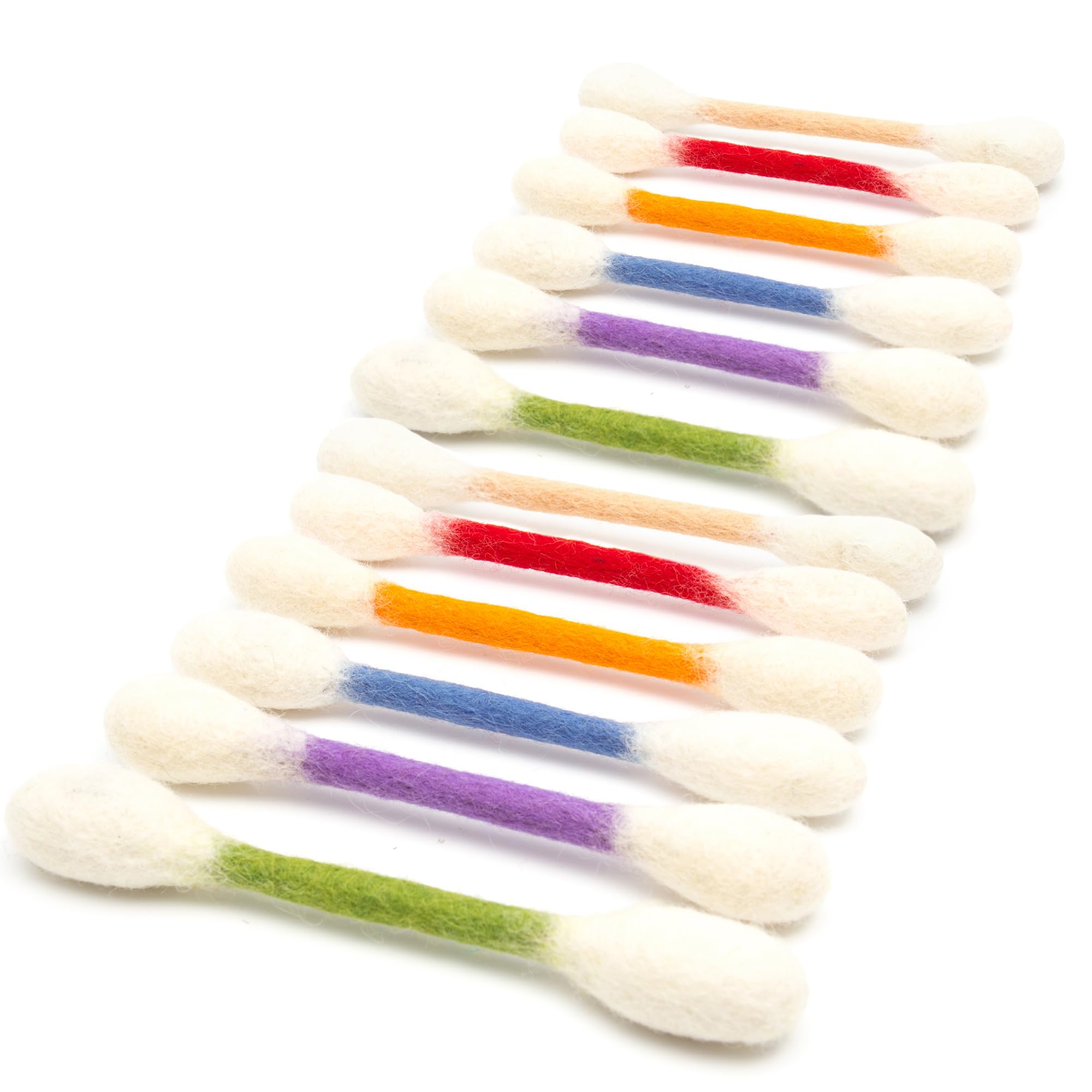 Glaciart One Swabs Cat Toys with Catnip - 12 Pk | Durable for Chew, Cute Cat Toys Interactive Kitty for Boredom, Exercise, & Pla