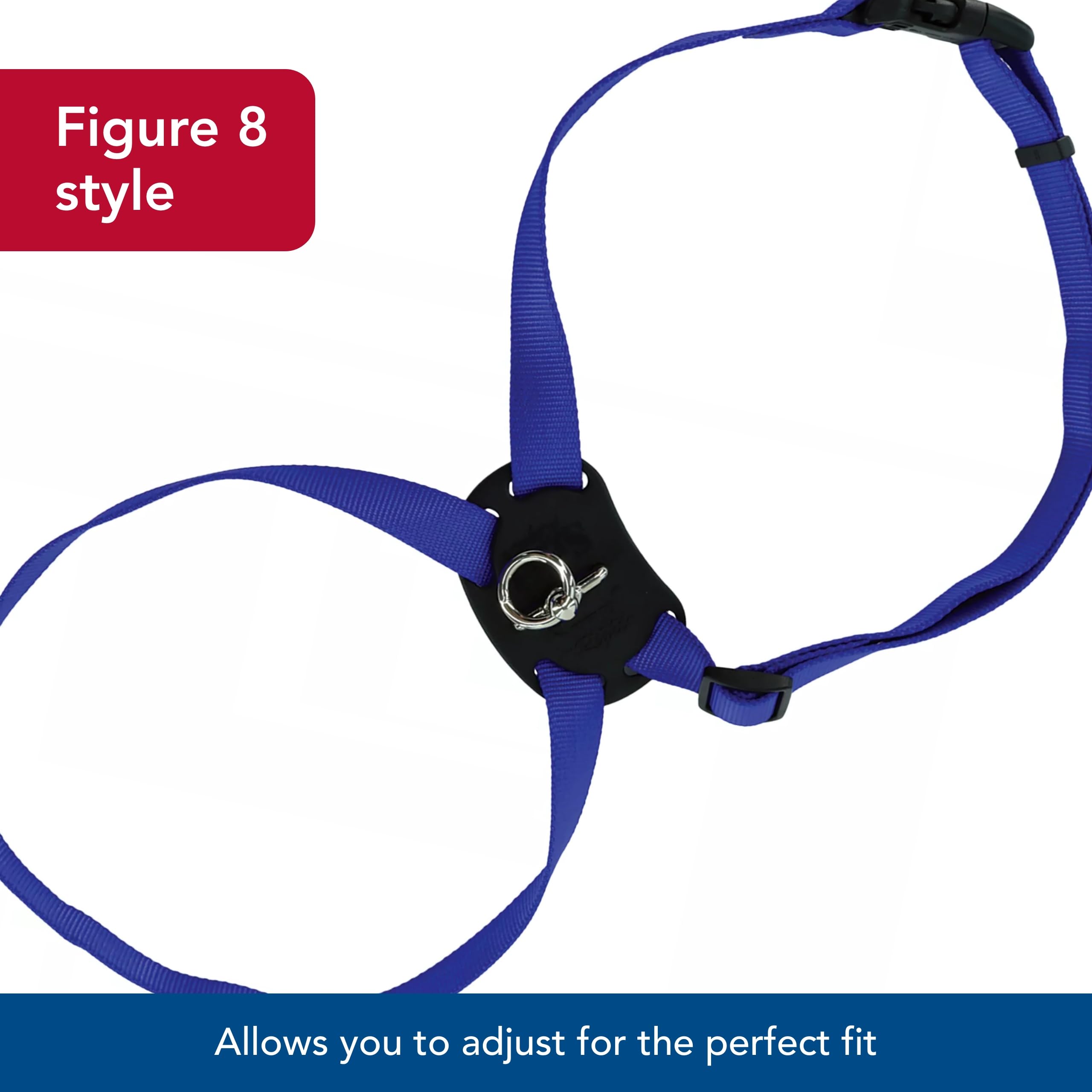 Coastal Pet Size Right Adjustable Dog Harness - Small & Big Dog Harness - Comfortable Dog Training Harness - Includes Snap-Lock Buckle - Quality Dog Supplies - Blue, 1' X 30-38'