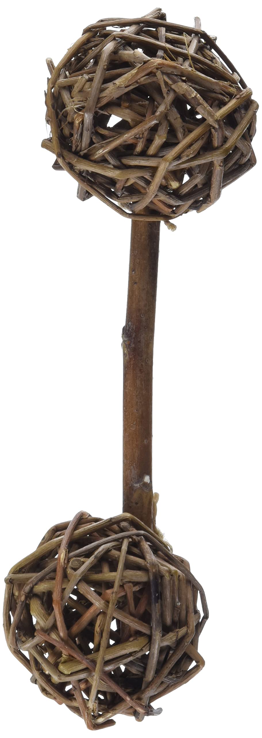 Ware Manufacturing Natural Woven Willow Small Pet Barbell Chew Toy, Small