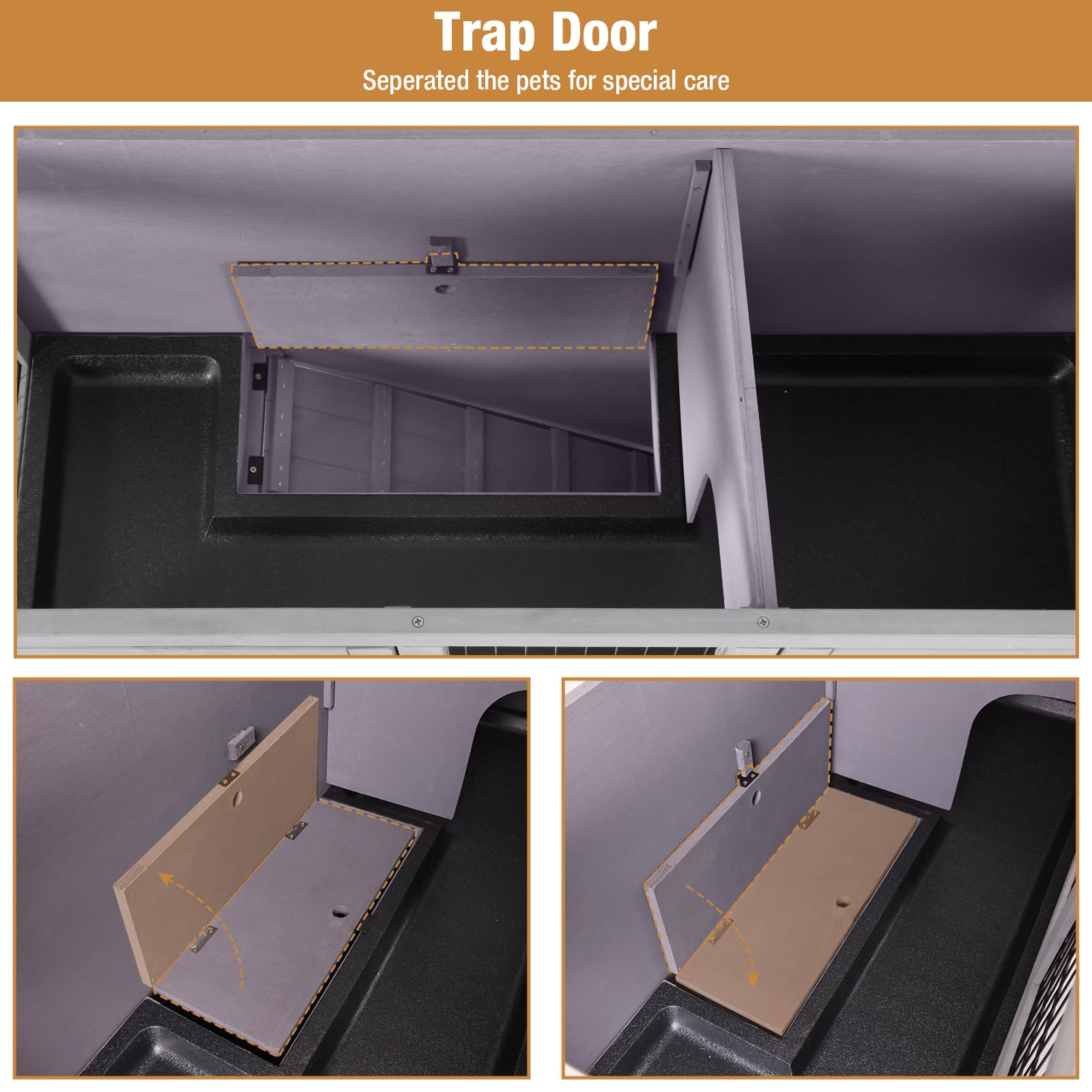 Gutinneen Folding Rabbit Hutch Indoor Bunny Cage In No Time Assemble Guinea Pig Cage Rabbit House Movable