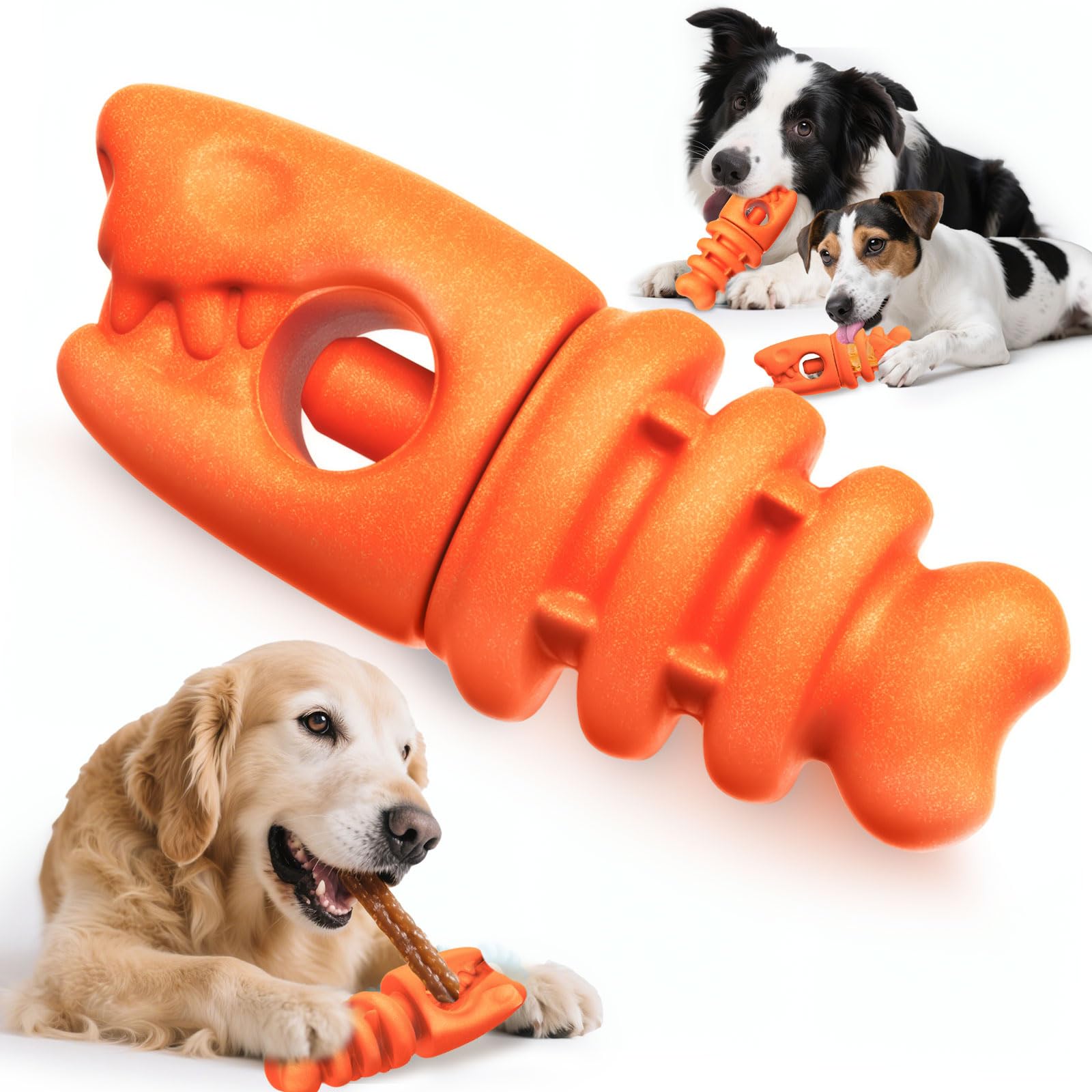 BAEJMJK Bully Stick Holder for Dogs Durable Chew Toys for Aggressive Chewers Dog Treat Toy to Keep Them Busy Safety Dog Chew Hol