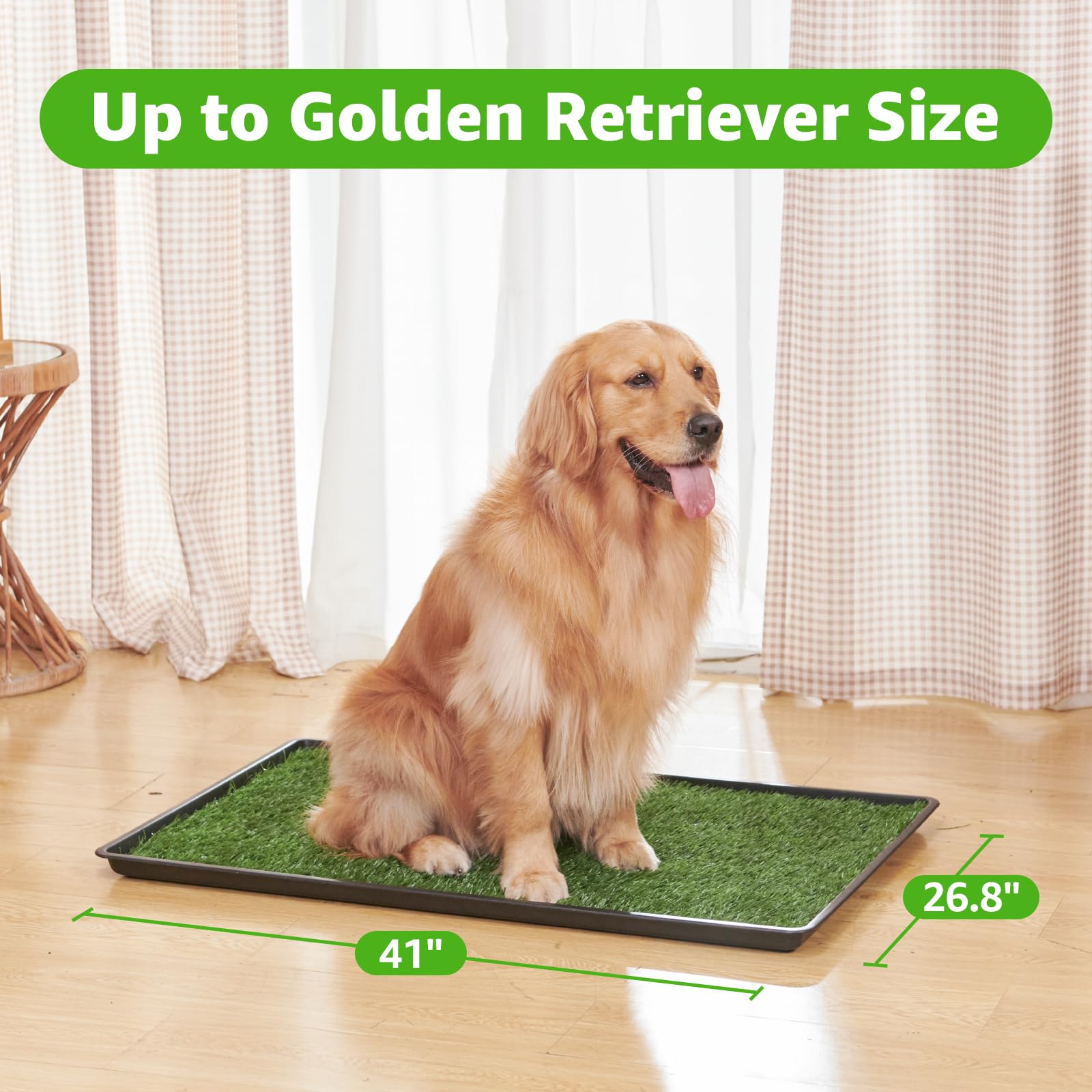 Dog Grass Large Patch Potty, Artificial Dog Grass Bathroom Turf For Pet Training, Washable Puppy Pee Pad, Perfect Indoor/Outdoor