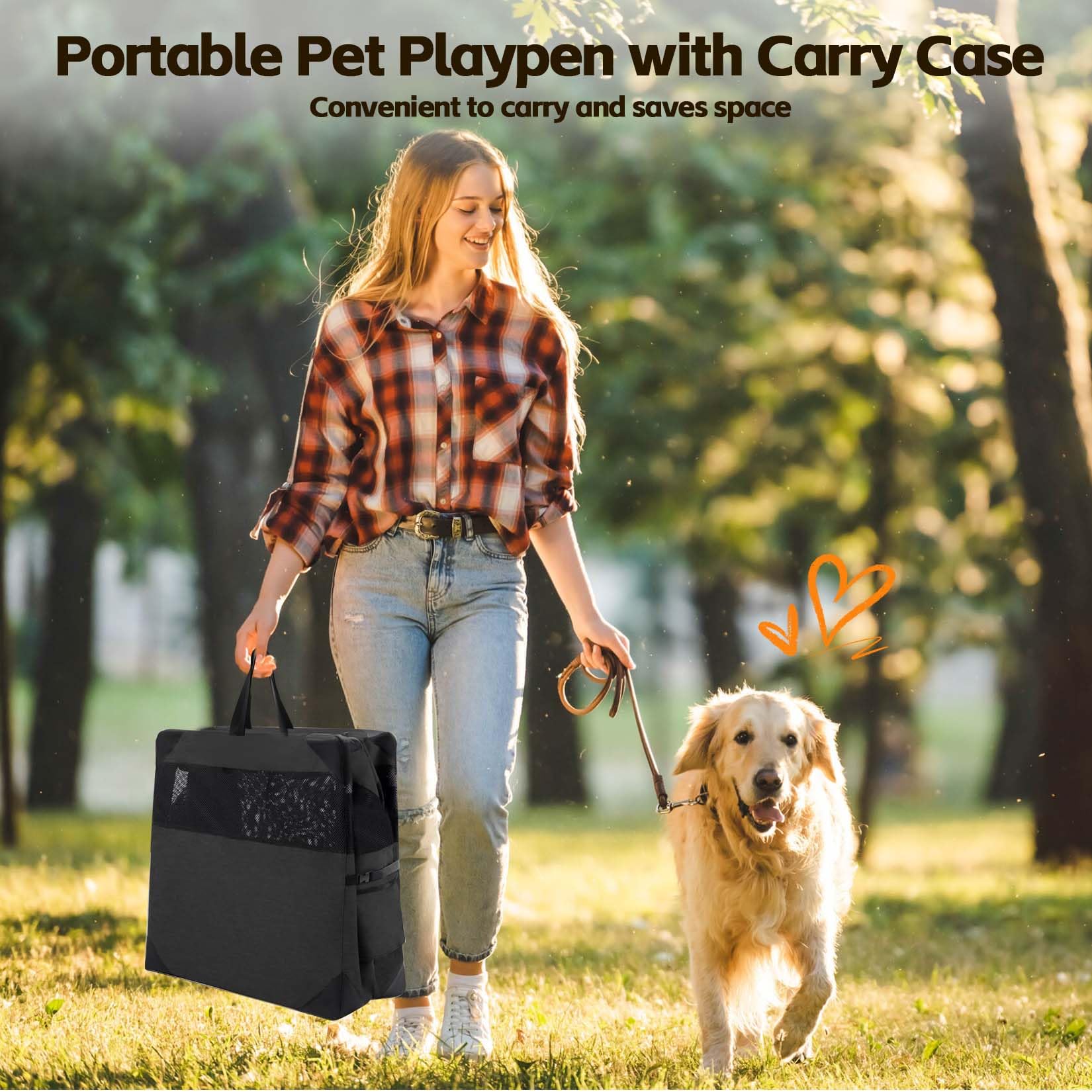 Dog Crate 36x25x25 Inch Dog Crate for Large Dogs, Portable and Foldable Design Perfect for Travel or Home Use, Dog Kennel with 3