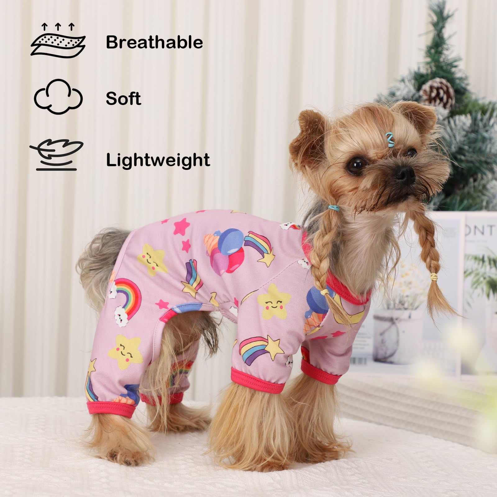 Dog Pajamas For Small Dogs Boy Girl Puppy Pjs Cute Soft Material Pet Clothes Shirts For Chihuahua Yorkie Teacup Cat Clothes Pupp
