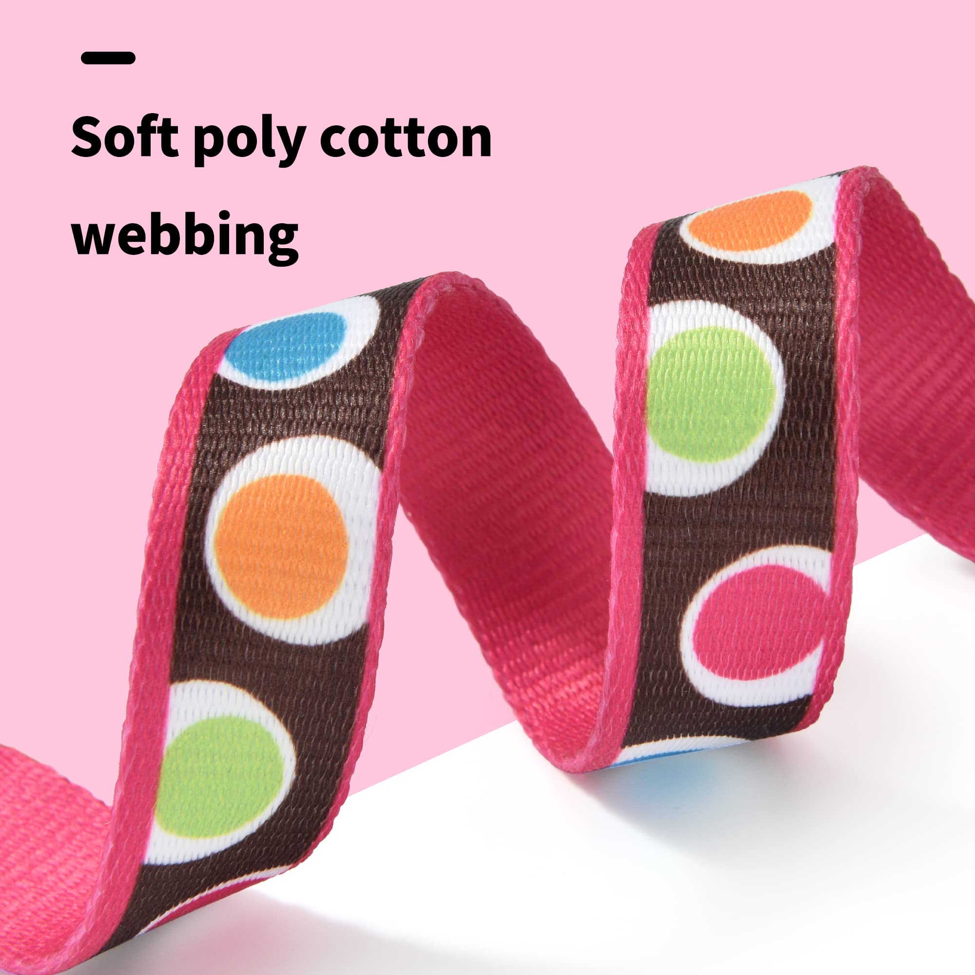 Mile High Life Dog Collar | Nylon Puppy Collars W Cute Patterns | Lightweight Girl Dog Collar | Boy Dog Collar For Small/Medium/Large Dogs (Brown Dot, Medium)