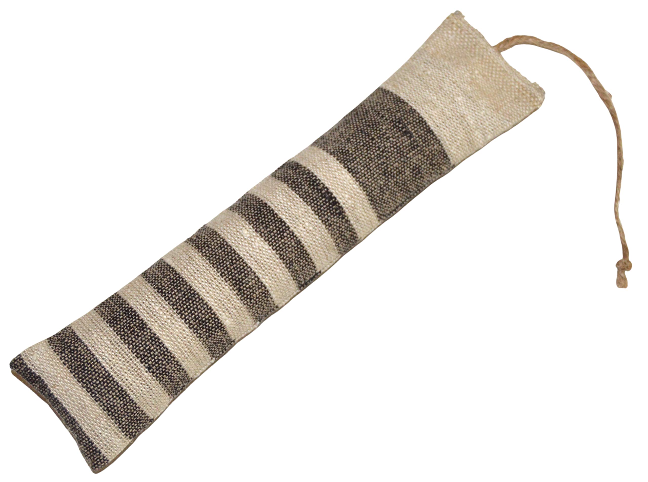 All Natural Kitty Catnip Kicker Handmade Cat Toy (9 Inch, Black Narrow Stripe)