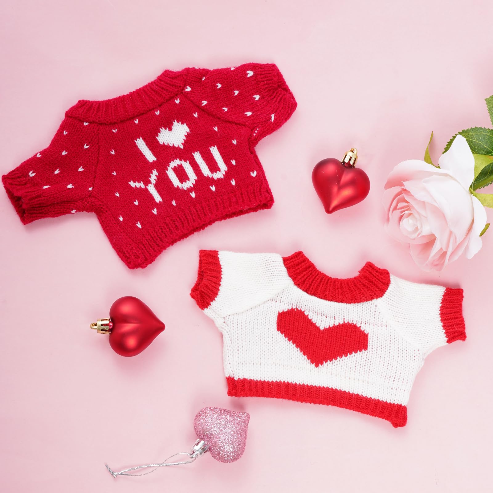 choyaxo 4 PCS Christmas Guinea Pig Clothes Hamster Sweater Ferret Knitted Clothes for Small Animal Outfit Winter Christmas Cloth