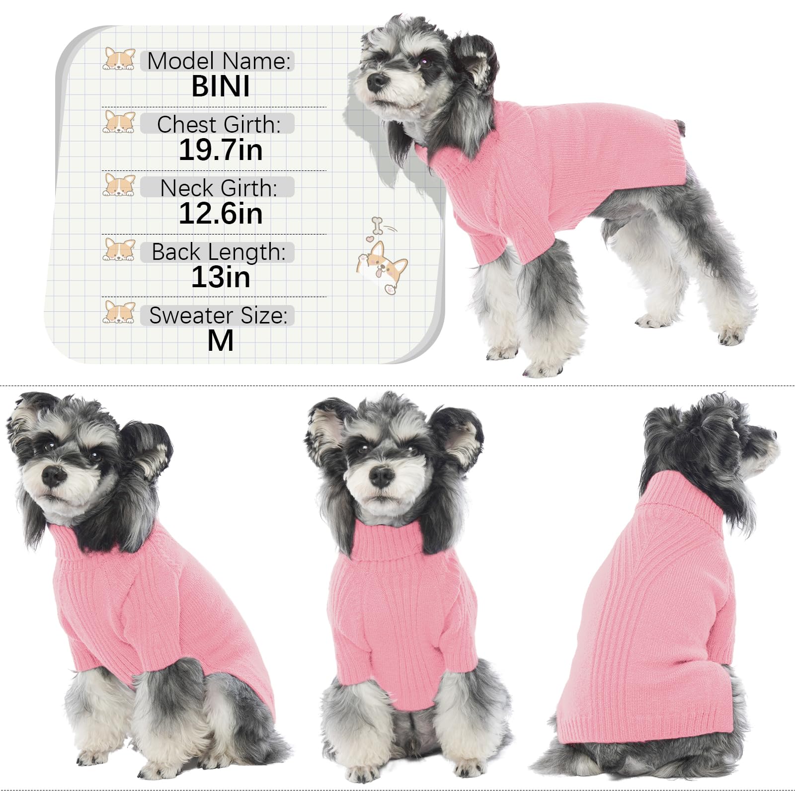 Iecoii Extra-Large Dog Sweater 4Xl,Christmas Dog Sweaters For Extra Large Dogs Girl Boy,Turtleneck Knitted Knitwear Easy On Dogg