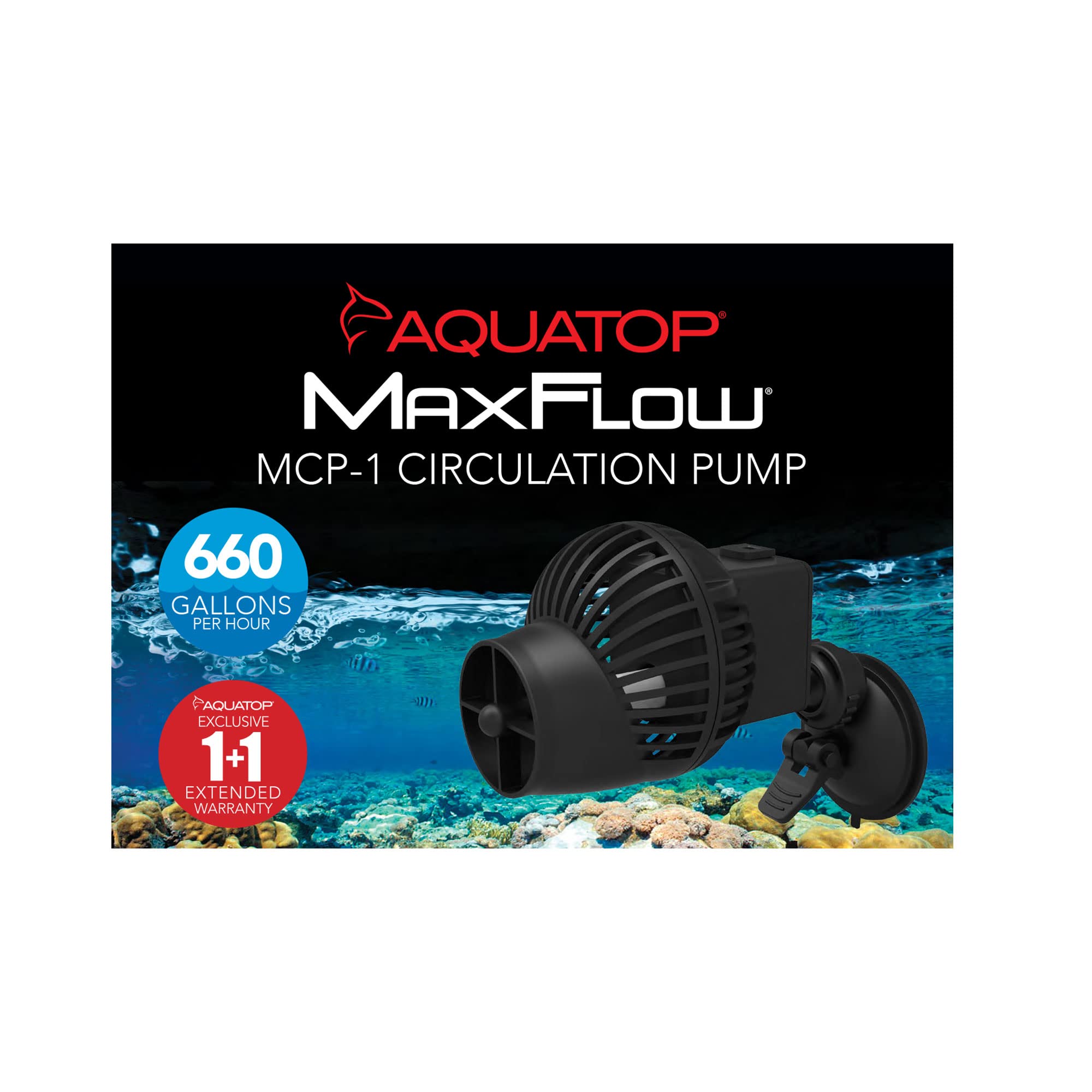 Aquatop Maxflow Aquarium Circulation Pump 660Gph For Fish Tanks 25 To 50 Gallons, Mcp-1