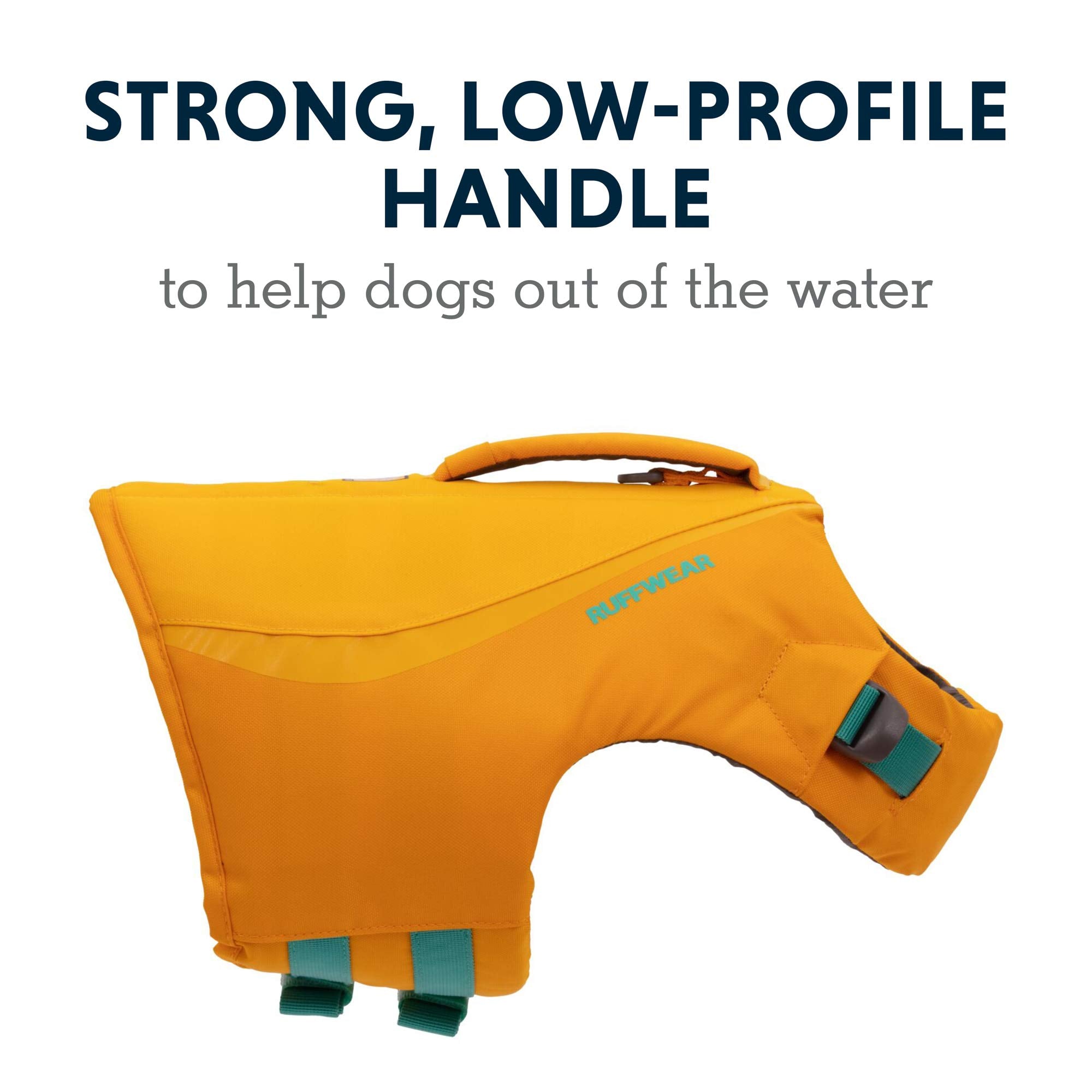 Ruffwear, Float Coat Dog Life Jacket, Swimming Safety Vest With Handle, Wave Orange, X-Large