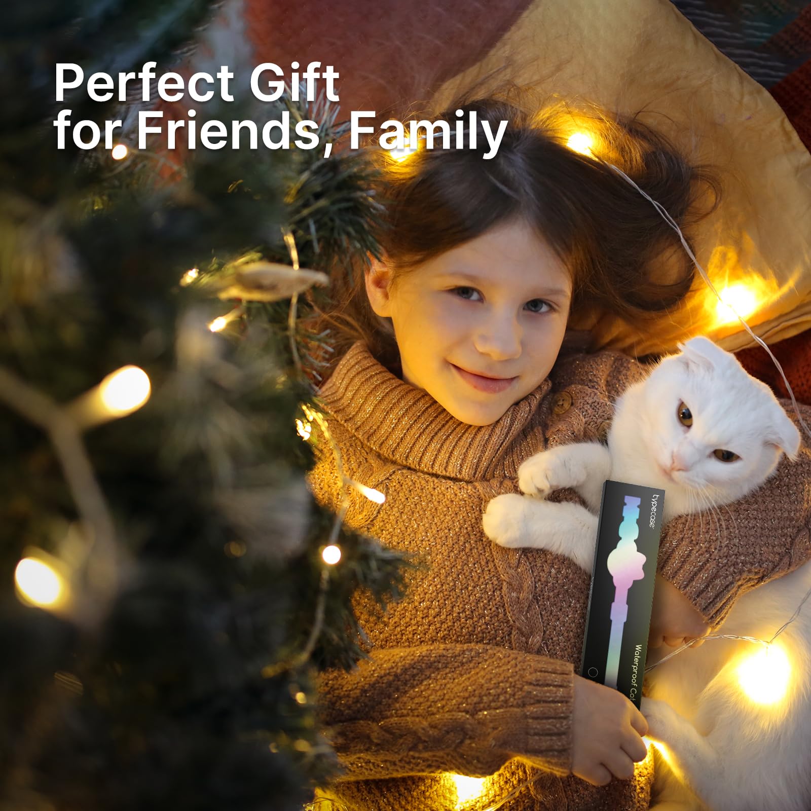 Waterproof Airtag Cat Collar, Breakaway Cat Airtag Collar With Luminous & Reflective Pattern Strap, Lightweight Kitten Collar For Apple Air Tag, Hidden Holder For Gps Tracker - Cats, Kittens (9-13')