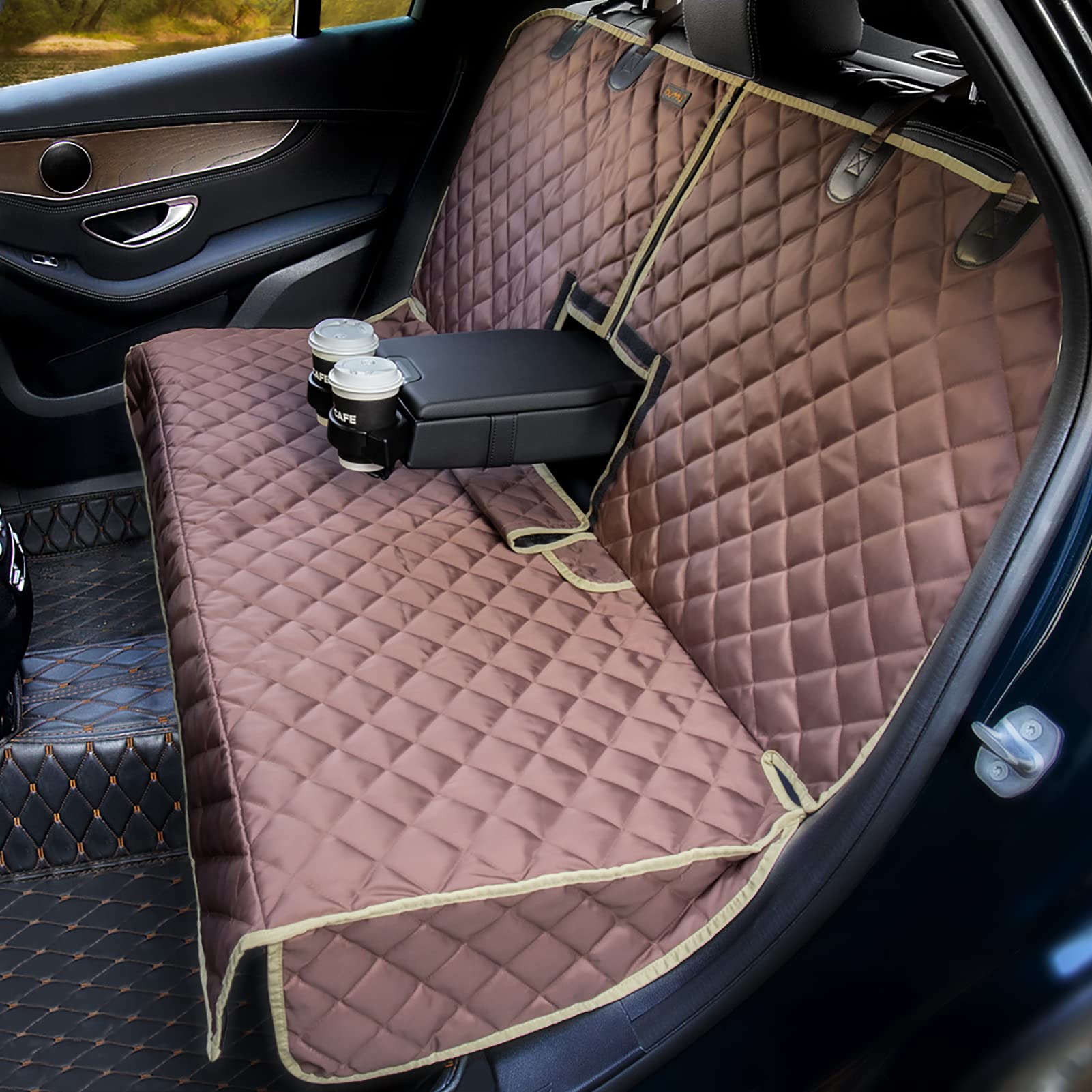 Ibuddy Bench Dog Car Seat Cover For Car/Suv/Small Truck, Waterproof Back Seat Cover Protector For Kids Without Smell, Heavy Duty