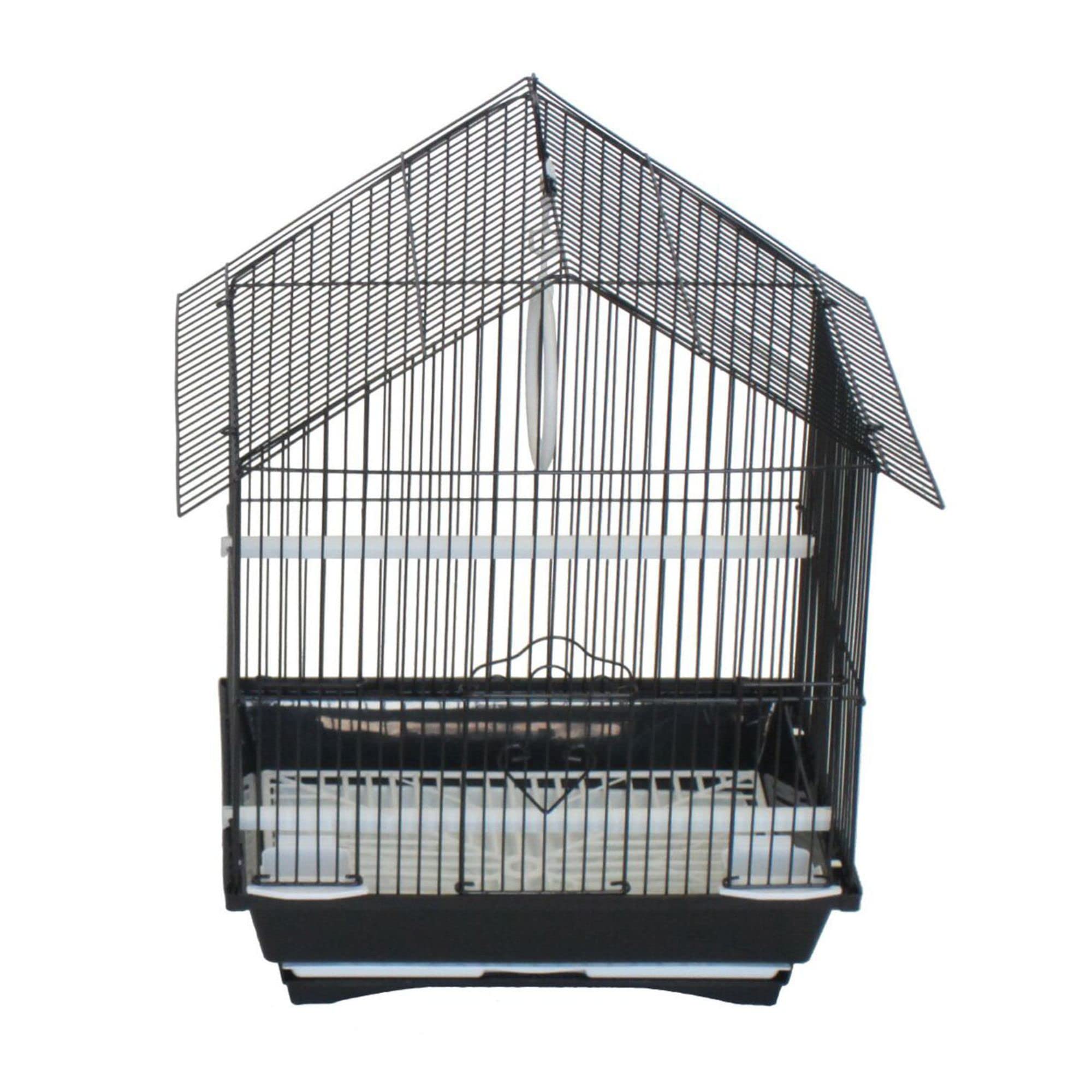 Yml A1314Mblk House Top Style Small Parakeet Cage, 13.3'' X 10.8'' X 17.8''