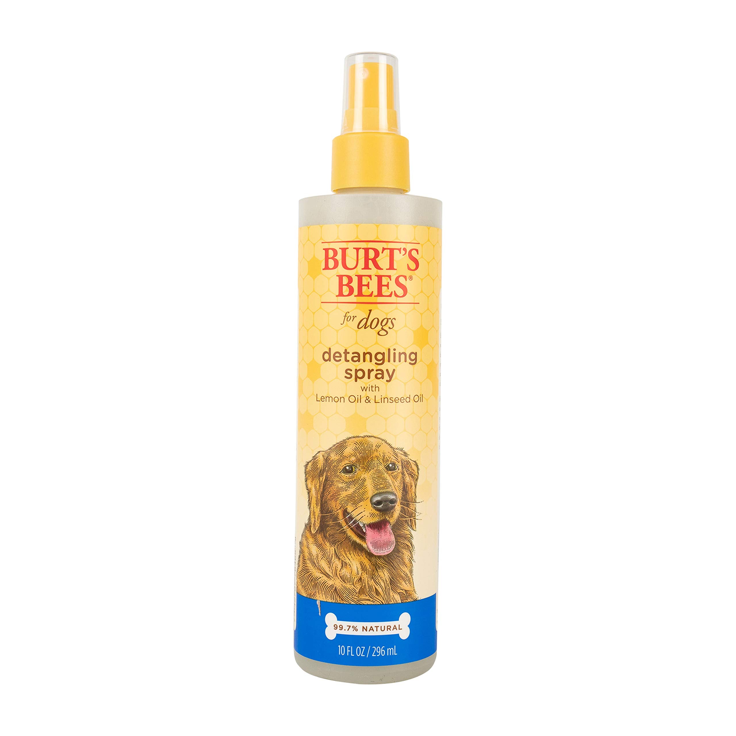Burt'S Bees For Pets Dogs Natural Detangling Spray With Lemon And Linseed | Dog And Puppy Fur Detangler, 10 Ounces (Ff5777)