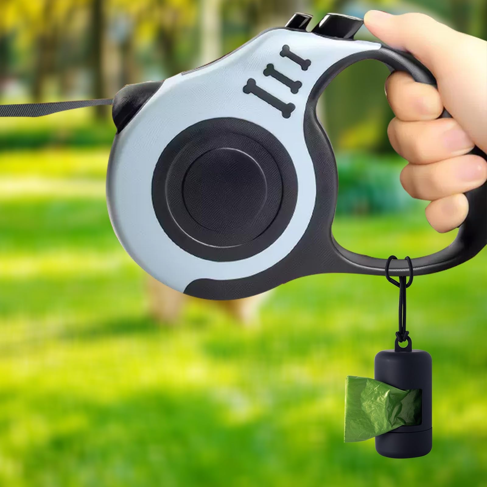 Slson 3Pack Dog Poop Bag Holder For Leash Lightweight Pet Waste Bag Dispenser With Leash Attachment Portable Plastic Doggie Poop