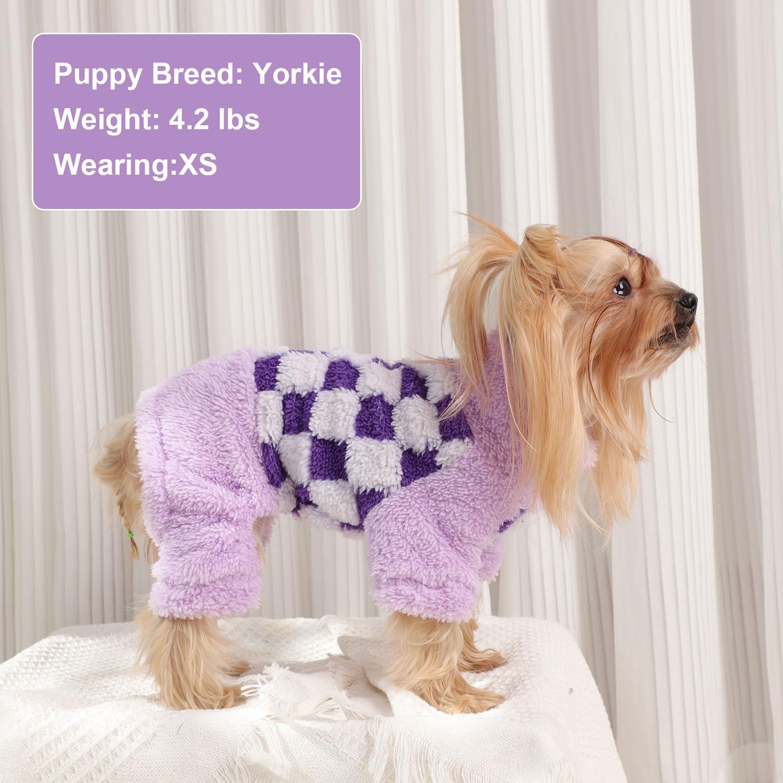 Dog Pajamas Pjs Spring Dog Sweaters for Small Dogs Warm Dog Sweater Chihuahua Pet Clothes Onesie Dog Coat for Yorkie Pet Jumpsui
