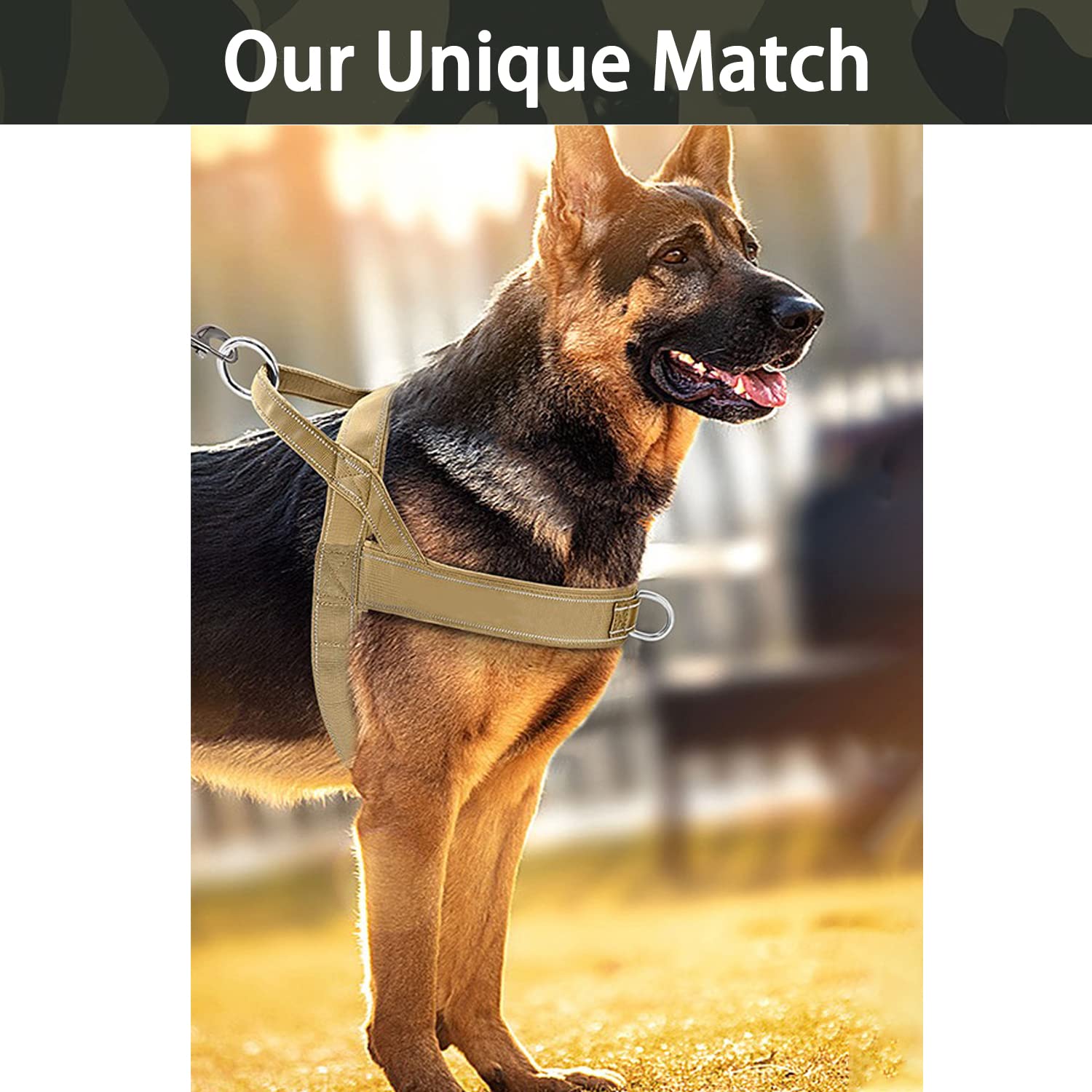 Qifbyfb No Pull Dog Harness For Medium Large Dog, Reflective Escape Proof Adjustable No Pulling Dog Harness, Dog Harness Brown S