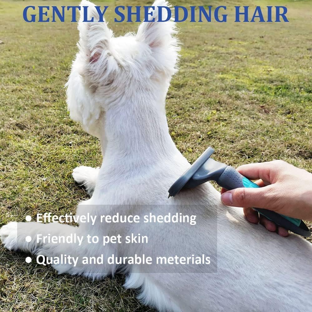 Pet Grooming Kit For Cats And Small Dogs, Undercoat Deshedding Tool Set, Gently And Effectively Remove Loose Hair And Reduce Shedding, Includes A Brush And A Double-Sided Silicone Glove