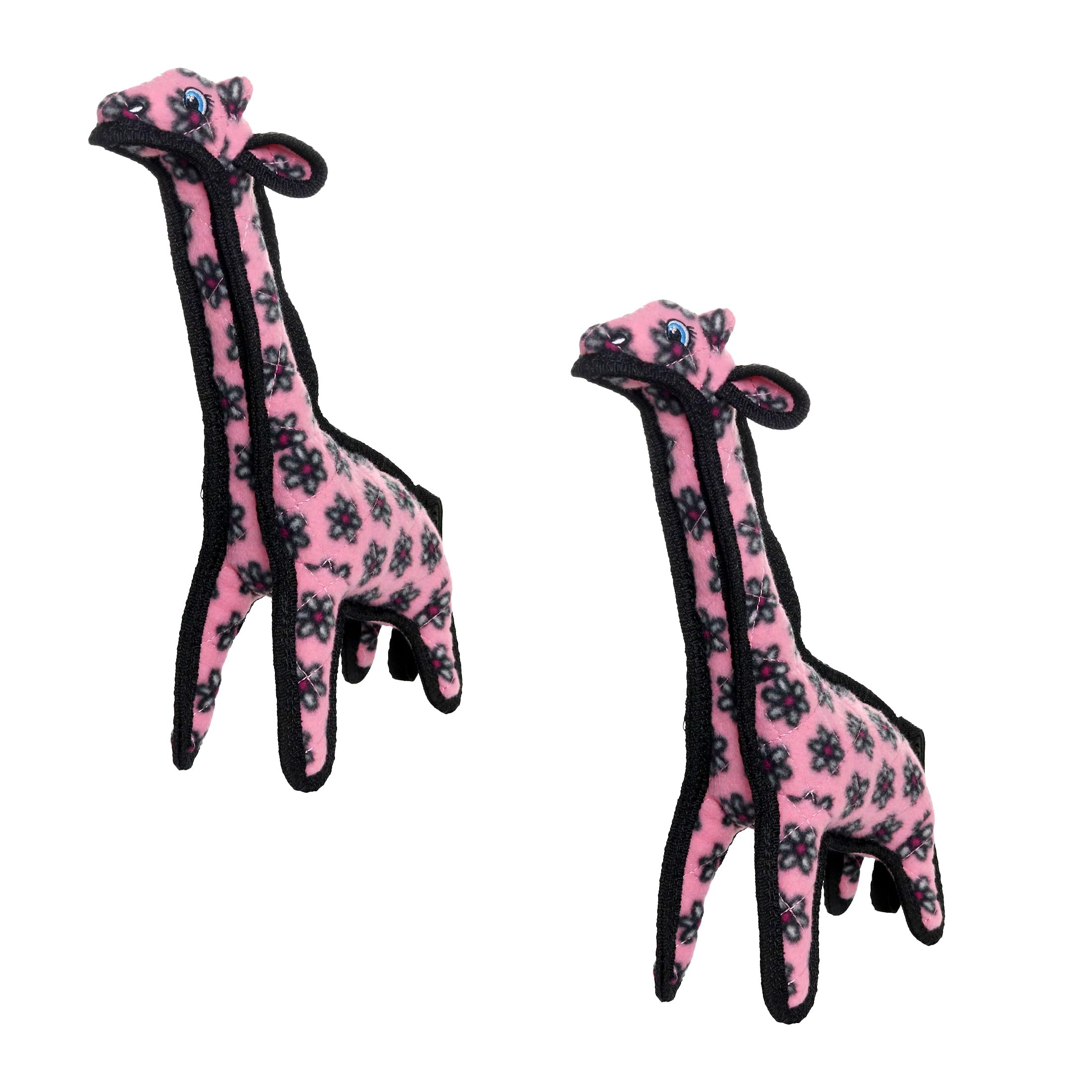 TUFFY - 2 Pack Original : Giraffe Dog Toy : Ultra Durable Plush Dog Toy with Multiple Layers & Reinforced Seams, Washable and Fl