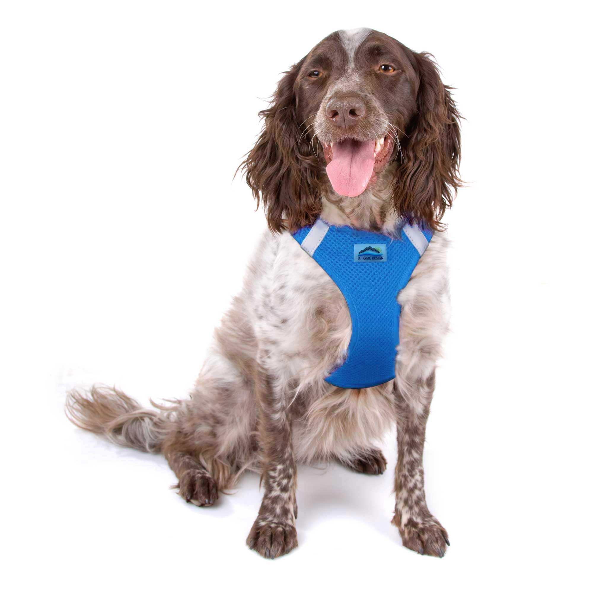 Doggie Design American River Solid Ultra Choke-Free Dog Harness - Cobalt Blue (Xx-Large)