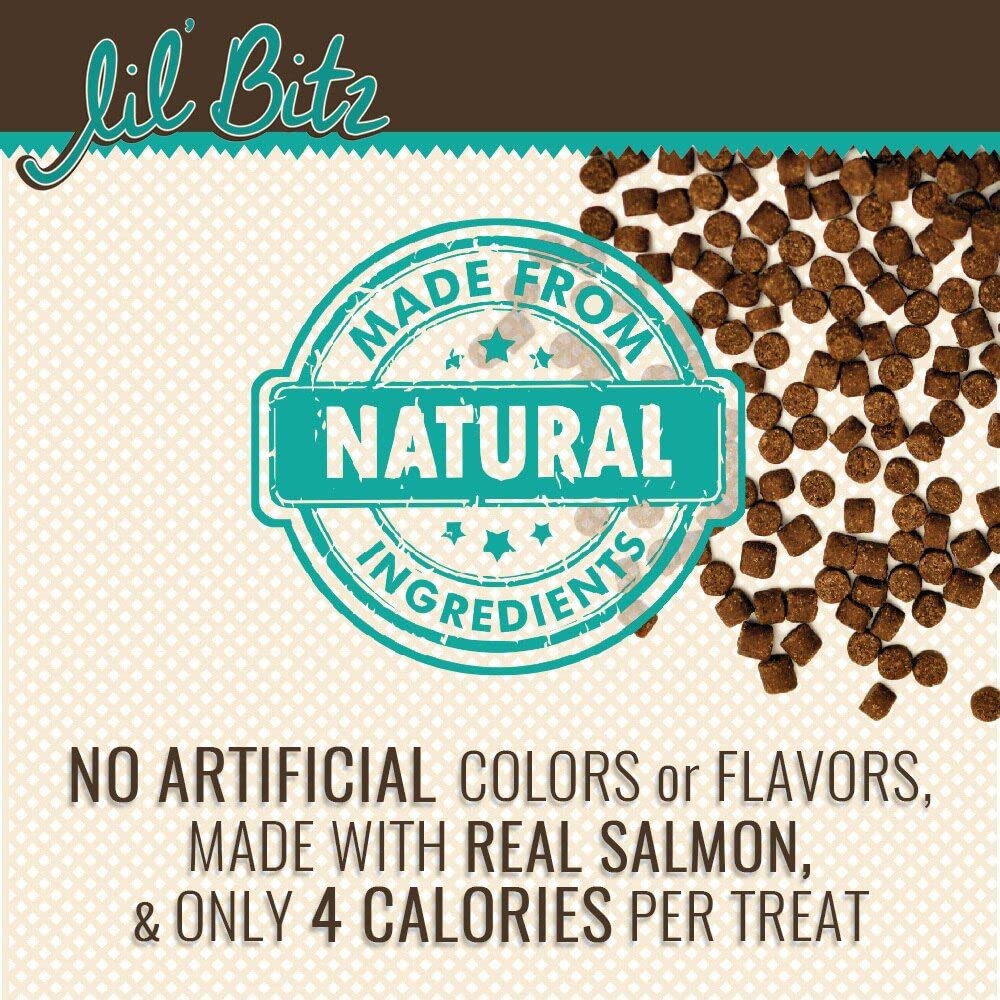 Lil Bitz Training Treats for Dogs and Cats (1 Pack, All Dog Sizes - Wild Salmon + Kelp)