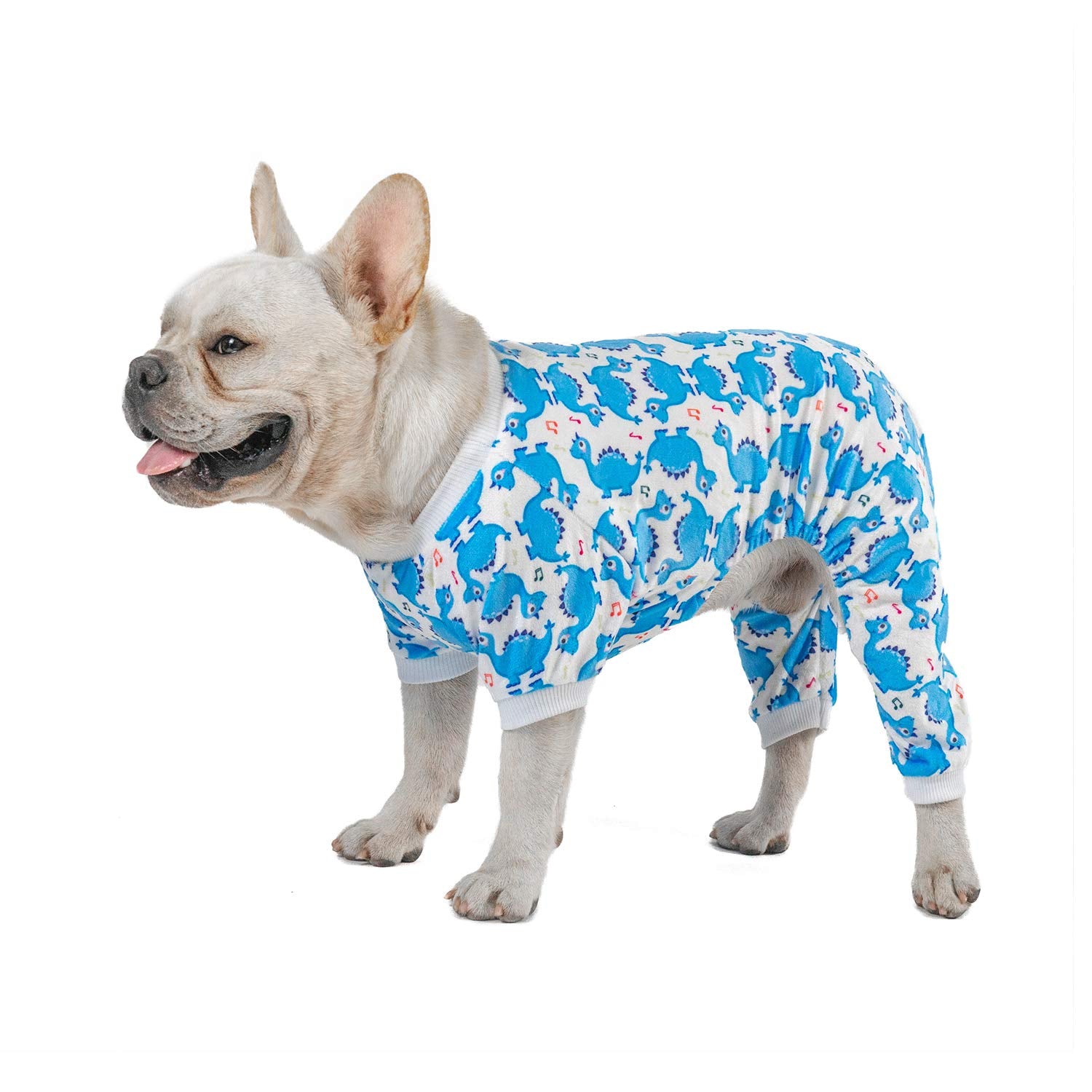 Cutebone Halloween Dog Pajamas Pet Clothes Cat Apparel Shirt Winter Holiday Cute Pjs Bodysuit For Doggie Onesies P173Xs