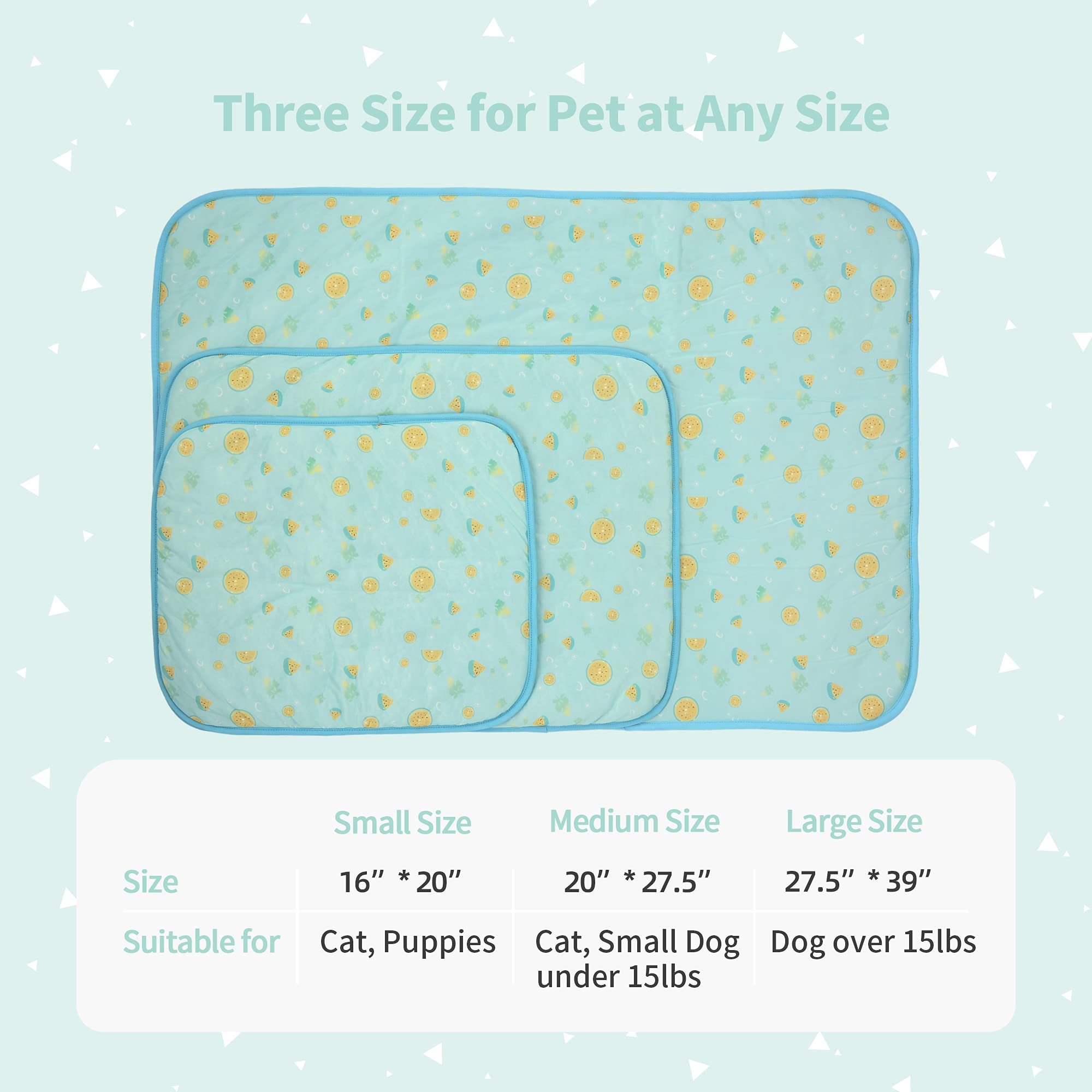 Nwk Pet Cooling Mat - 27.5 X 20 Ice Silk Cooling Mat For Dogs & Cats Portable & Washable Pet Cooling Blanket, Car Seats, Beds Fo