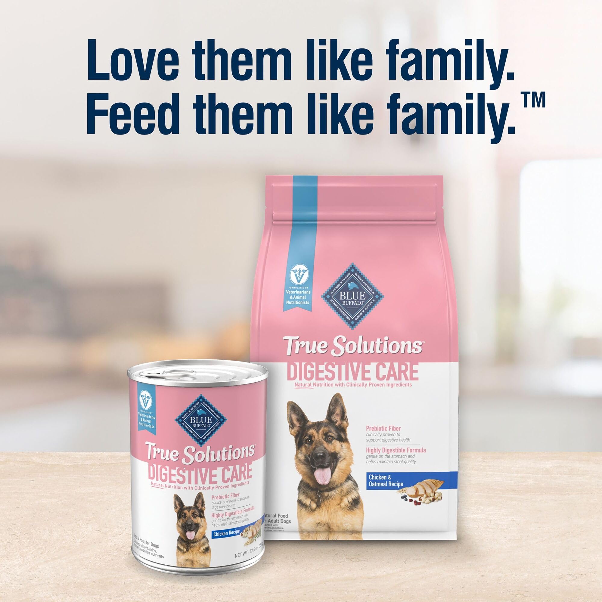 Blue Buffalo True Solutions Digestive Care Natural Dry Dog Food for Adult Dogs, Chicken, 24-lb. Bag
