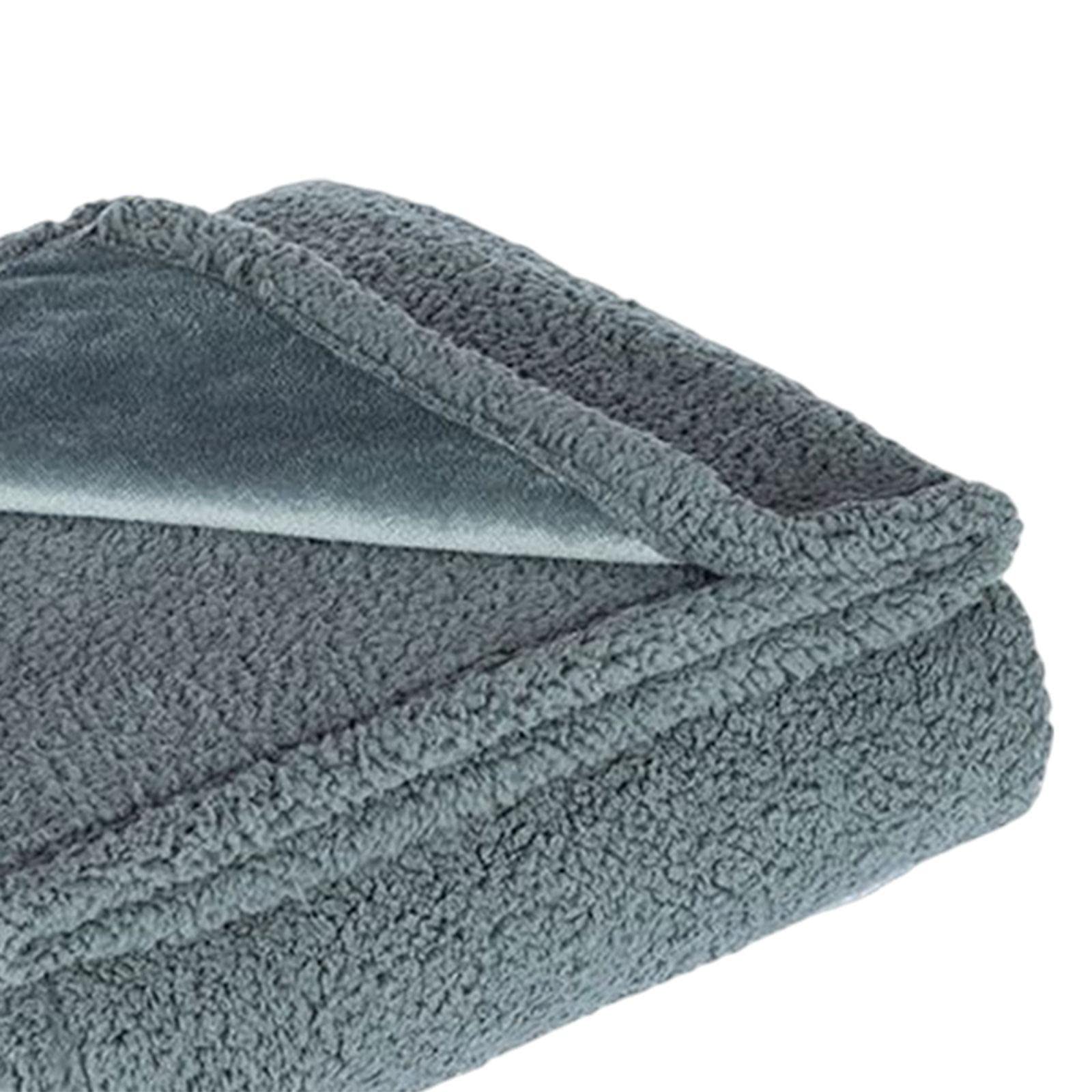 LICHTS Dog Blanket Waterproof Flannel Puppy Blanket for Bed Water Resistant Coating Grey S