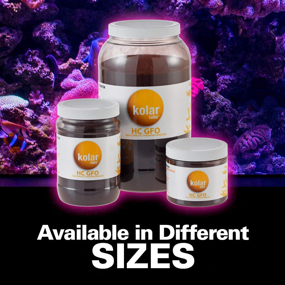 Gfo Hc - High Capacity Bayoxide E33Hc Phosphate Remover - For Fish Tanks, Aquariums & Ponds, 700G (32Oz Jar, 1.54Lb), By Kolar L