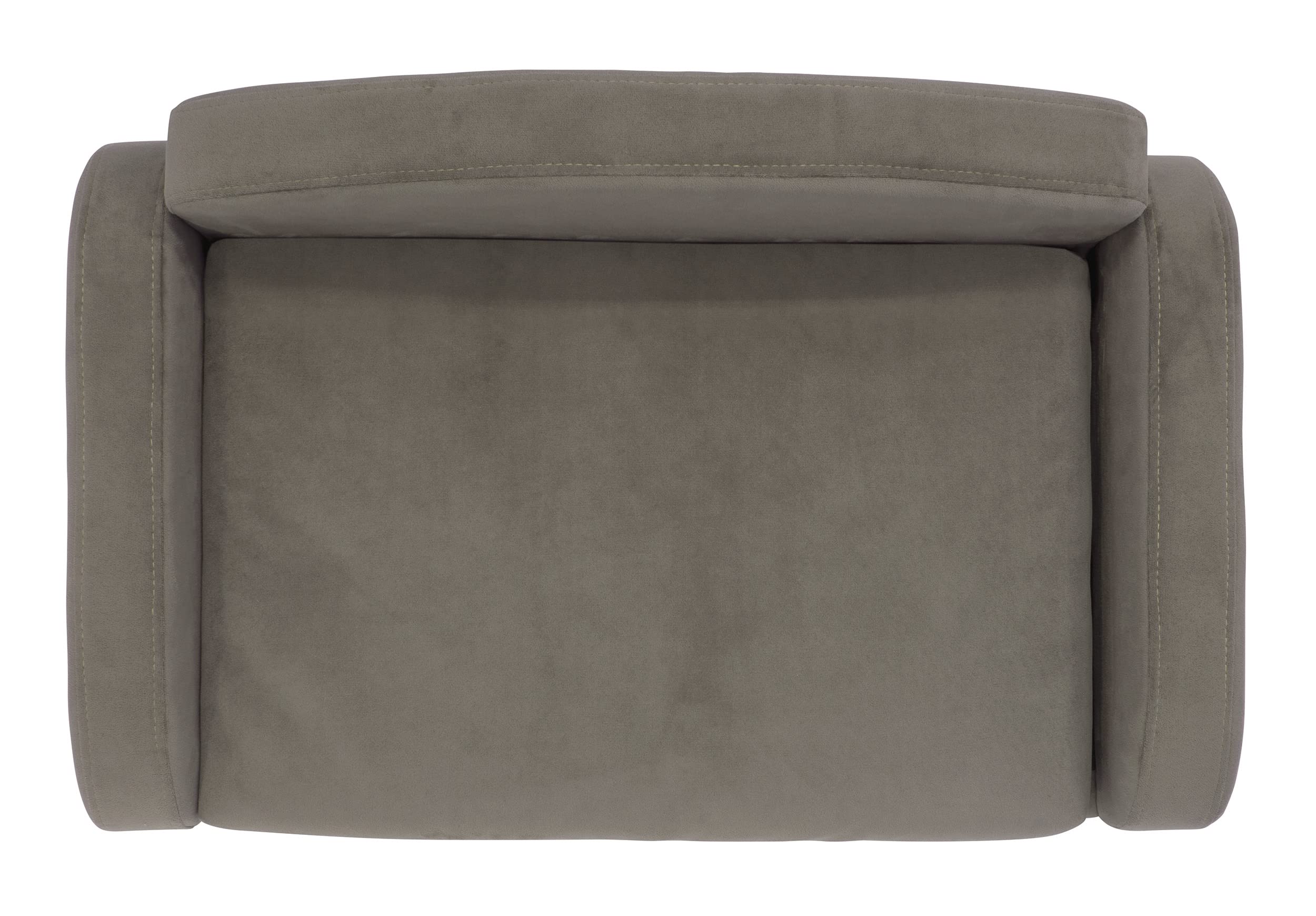 Paws & Purrs Modern Pet Sofa 31.5 Wide Low Back Lounging Bed with Removable Mattress Cover in Espresso/Ash