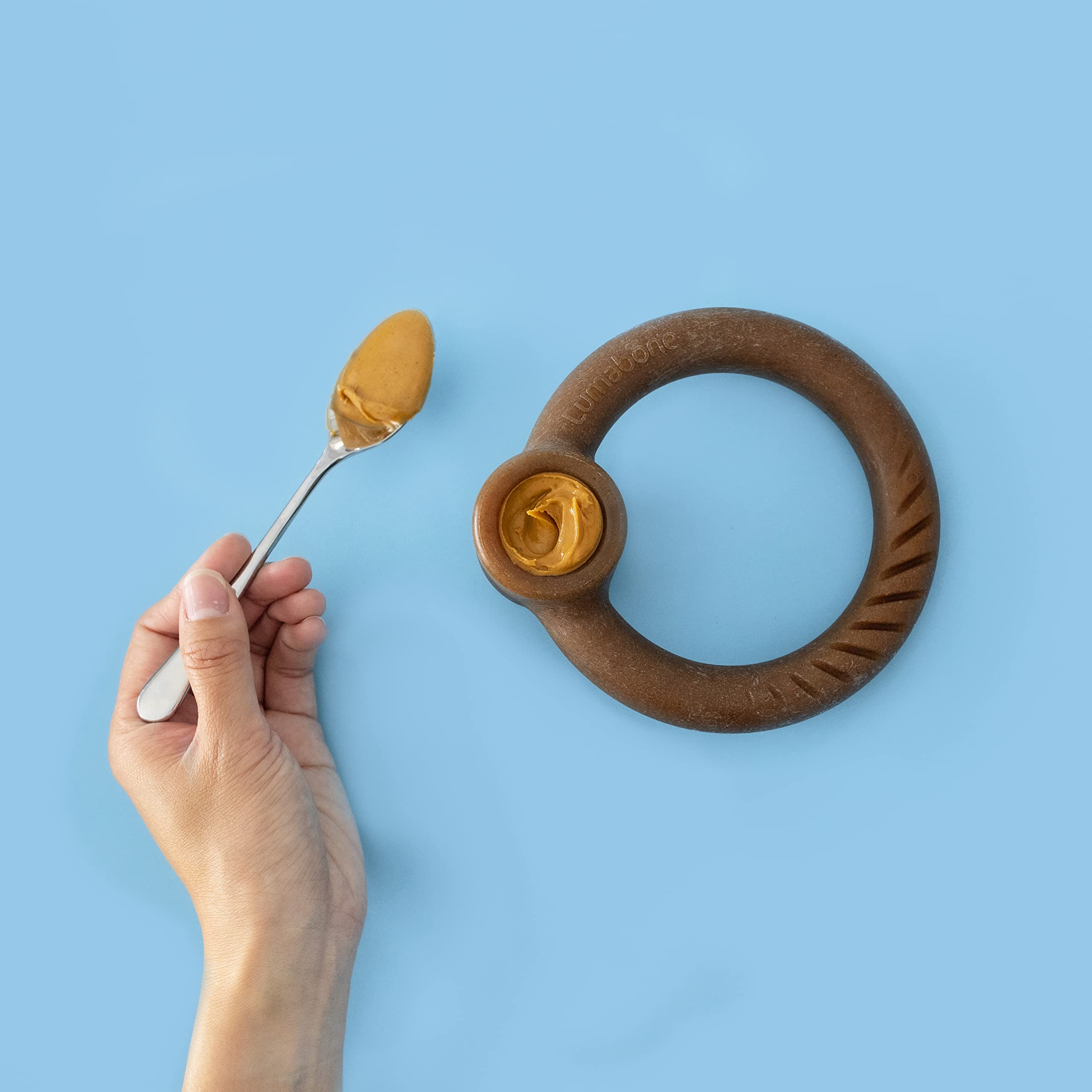 Lumabone Ring Stuffer Durable Chew Toy For Aggressive Chewers, Dog Toys For Aggressive Chewers, Dog Toys, Real Bacon, Made In Usa, Small